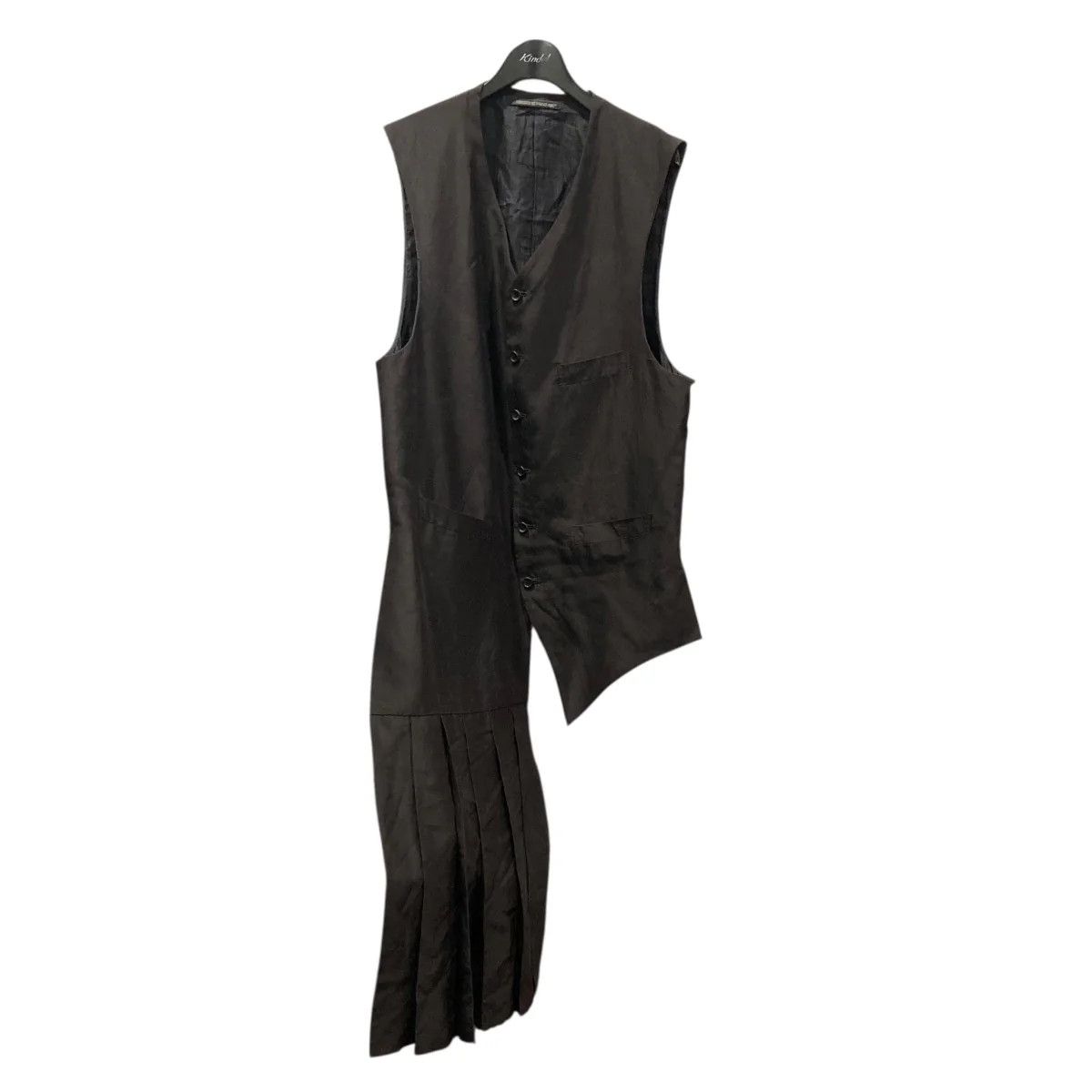 Yohji Yamamoto Yohji Yamamoto pour homme/ Asymmetrical pleated vest Size US L / EU 52-54 / 3 - 1 Thumbnail