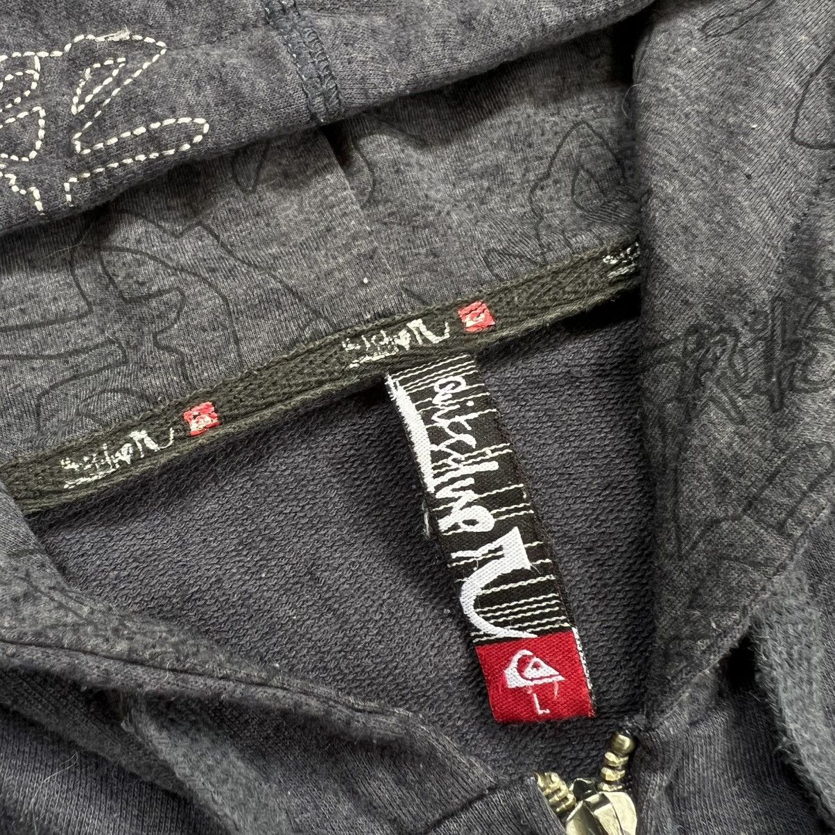 Quiksilver 2000s Quicksilver Embroidery Zip Hoodie Size US L / EU 52-54 / 3 - 7 Thumbnail