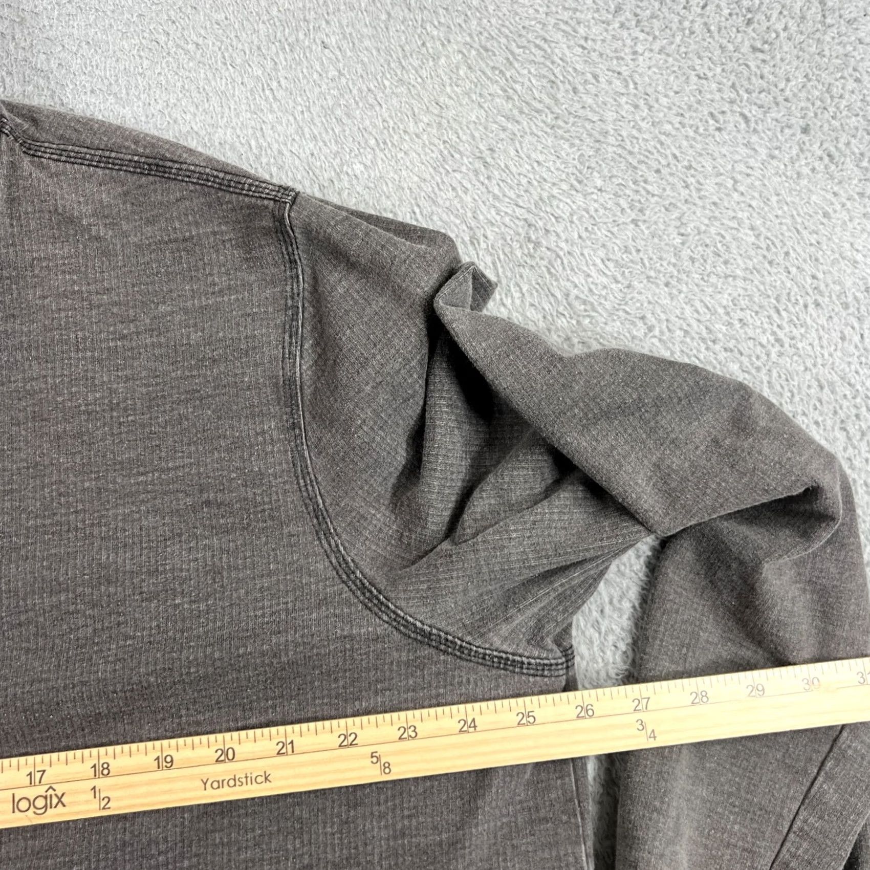 Carbon2Cobalt Carbon 2 Cobalt Mens Sweatshirt Pullover Gray Washed Weathered Quarter Zip XL Size US XL / EU 56 / 4 - 3 Thumbnail