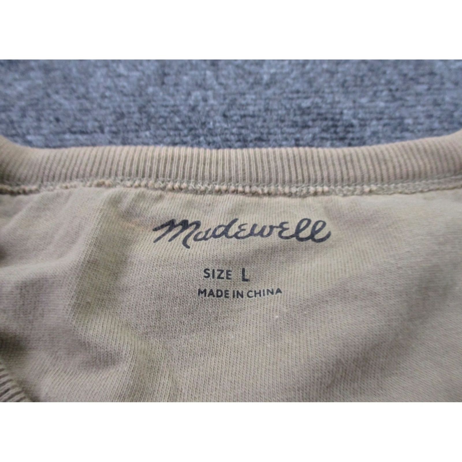 Madewell Madewell Sweatshirt Womens L Beige Camo Pullover Outdoors Casual Sweater Heavy Regular Fit Knit Crew Neck Front Pullover 90s? Size L / US 10 / IT 46 - 6 Thumbnail