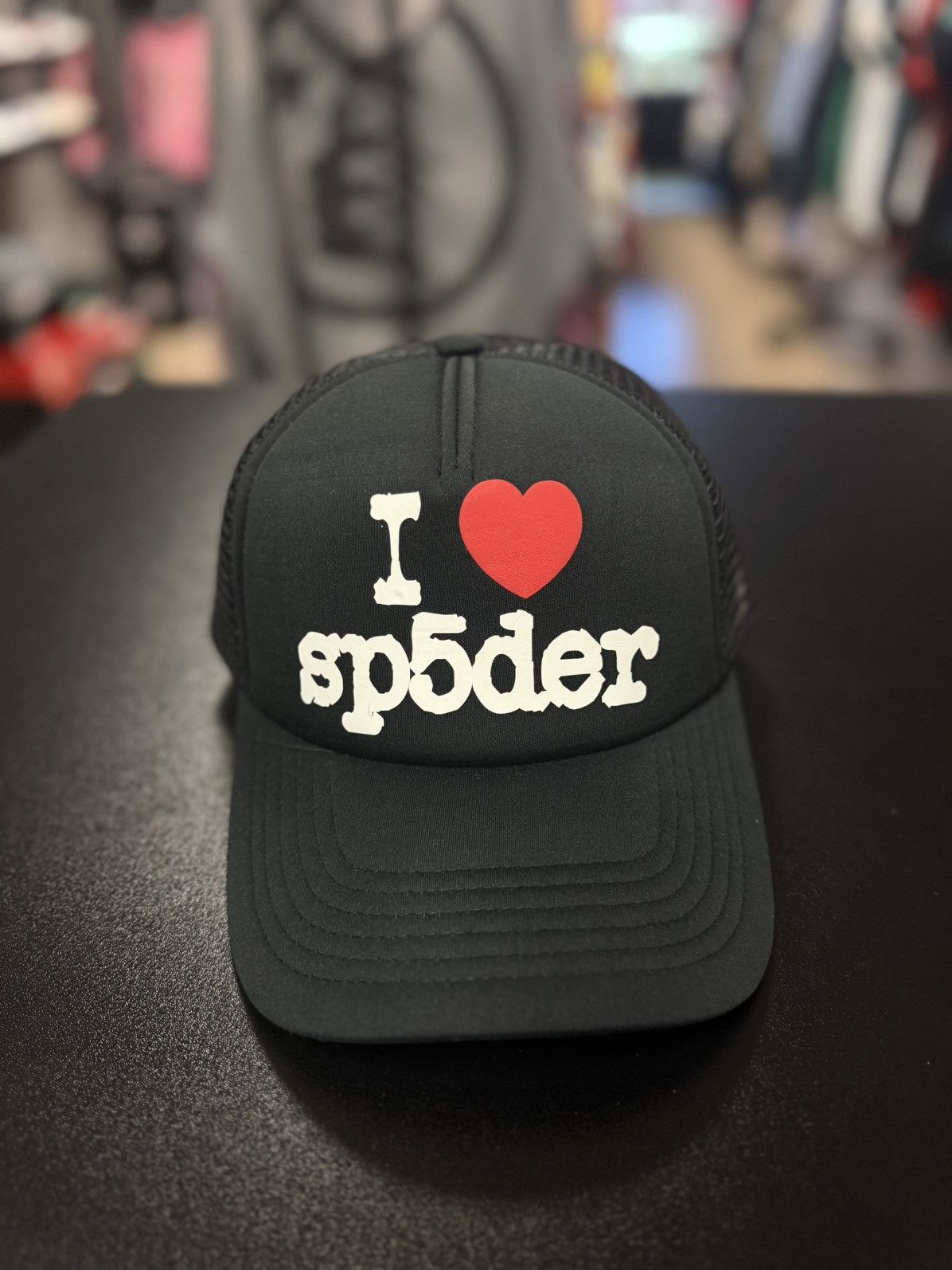 Sp5der SP5DER SnapBack Black “I Love SP5DER New Size ONE SIZE - 1 Thumbnail
