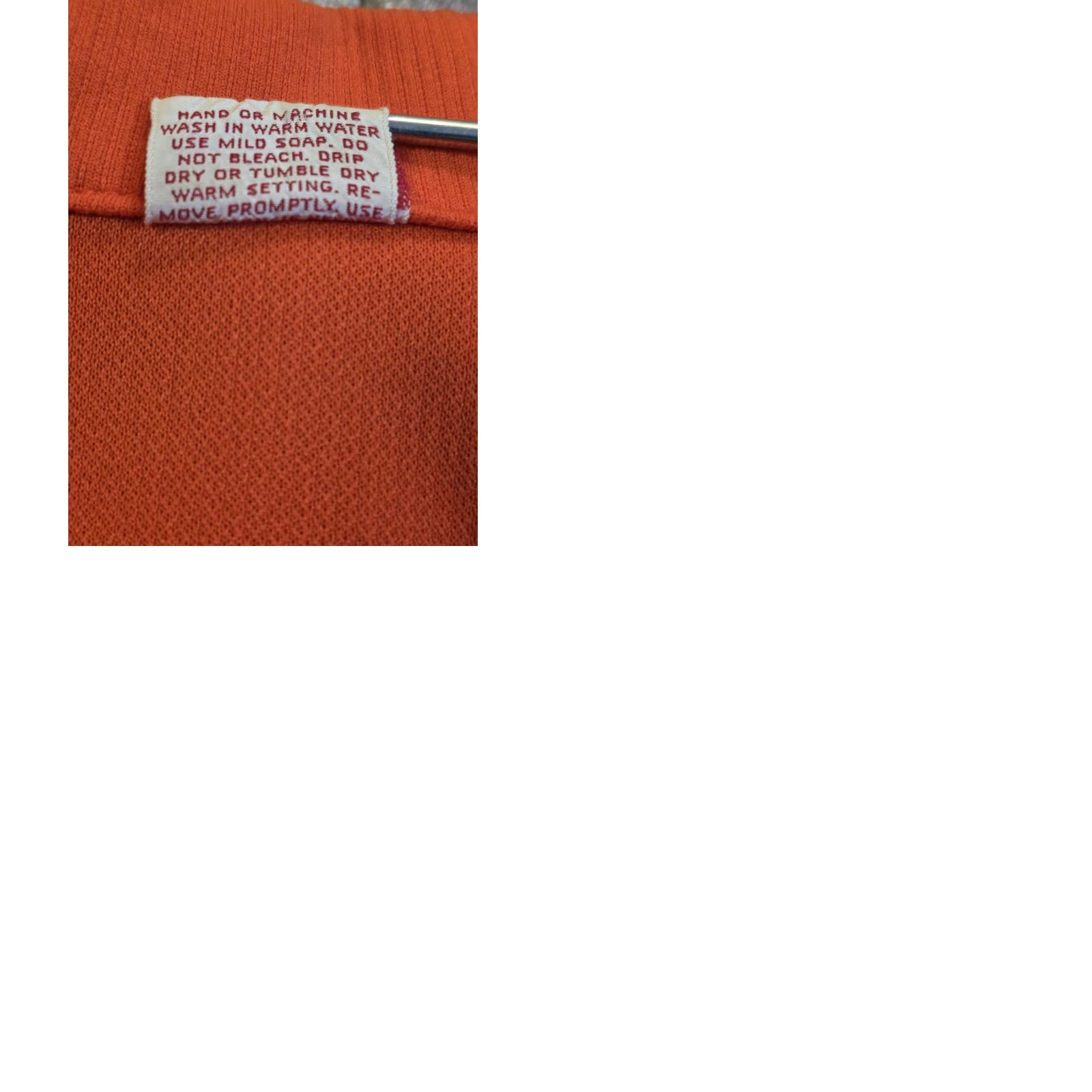 GRAFF VINTAGE Graff Californiawear Belted Blouse Button Front Orange Womens Medium Shirt Size M / US 6-8 / IT 42-44 - 9 Thumbnail