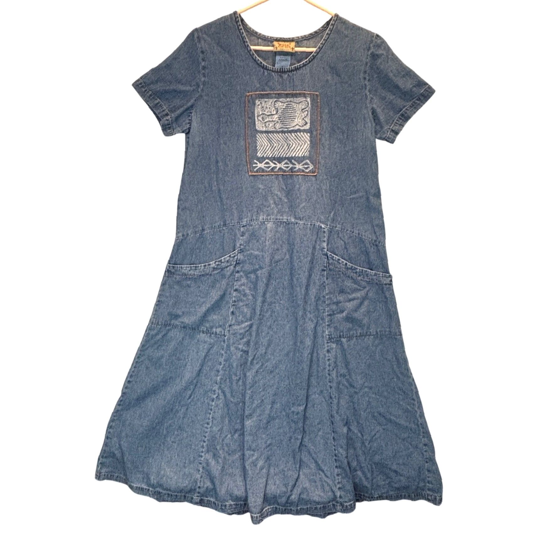 blue cactus dress Lil Cactus Baby Dress Ð Blue Farm Animal Smocked Bishop Dress 4T / Blue, Outfit, Cotton main image 0