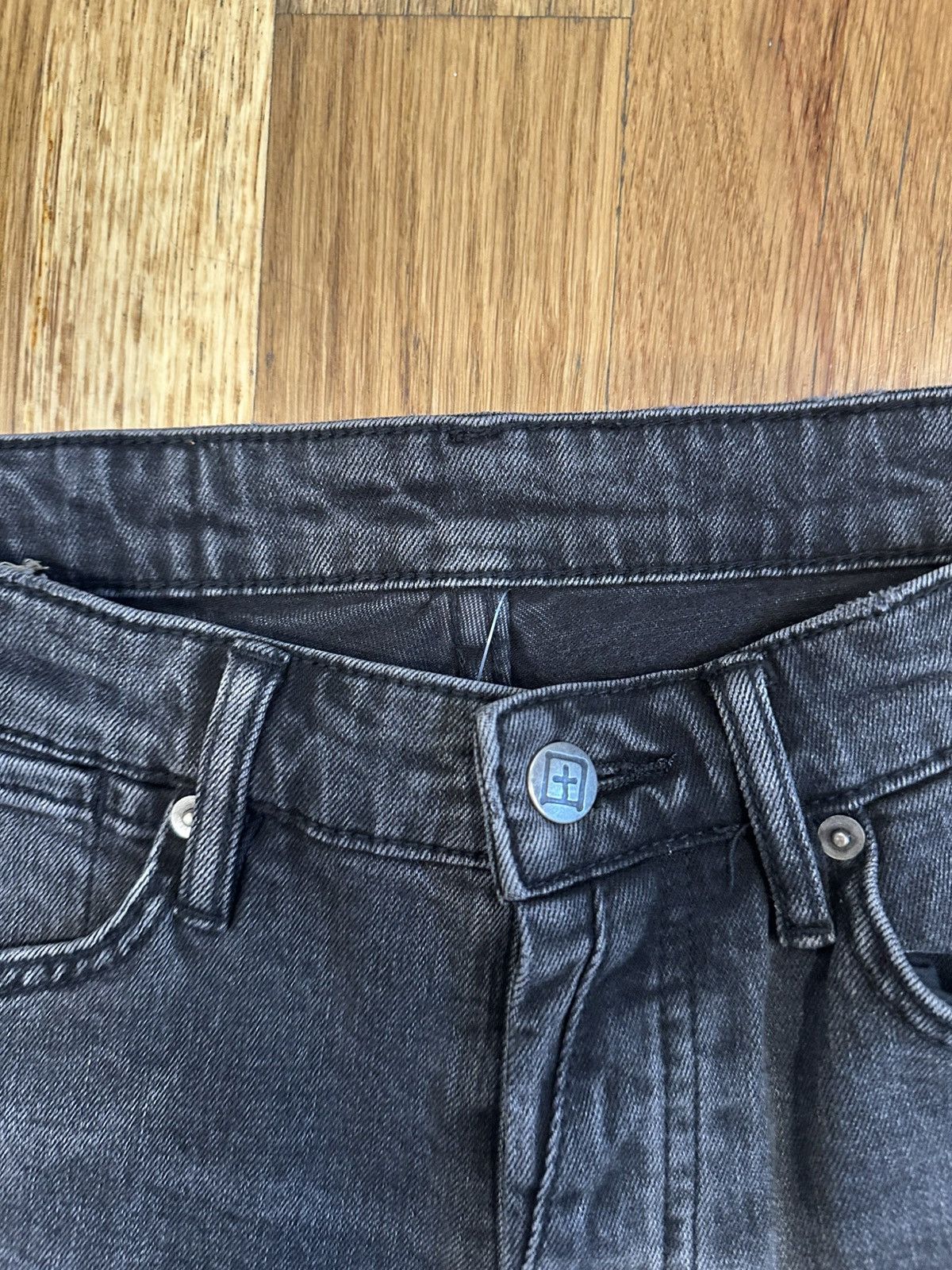 Ksubi Ksubi Black Gray Patched Denim Jeans Size 32 Size US 32 / EU 48 - 3 Thumbnail