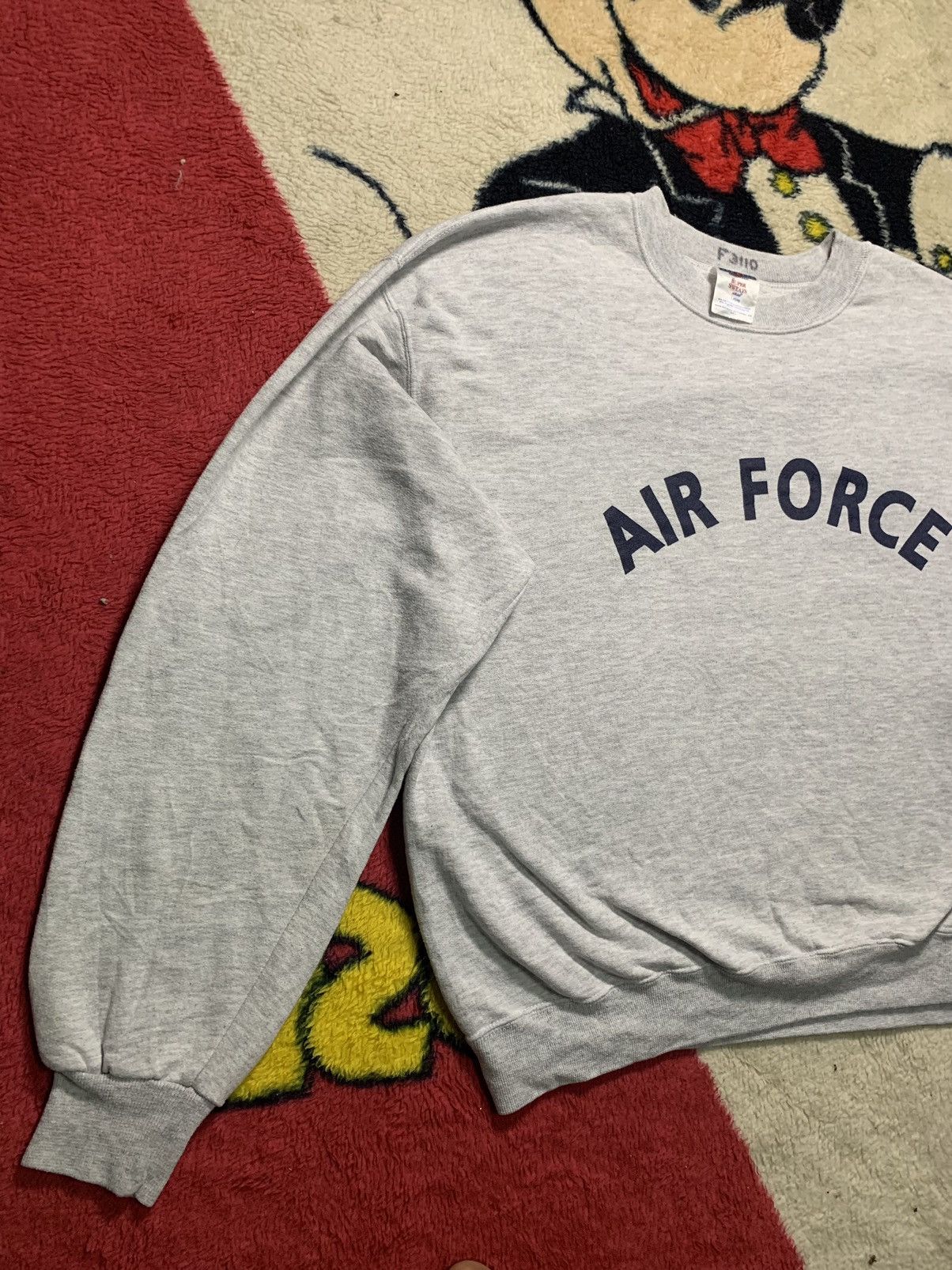Vintage VINTAGE US AIR FORCE CENTRE SPELL OUT SWEATSHIRT Size US L / EU 52-54 / 3 - 3 Thumbnail