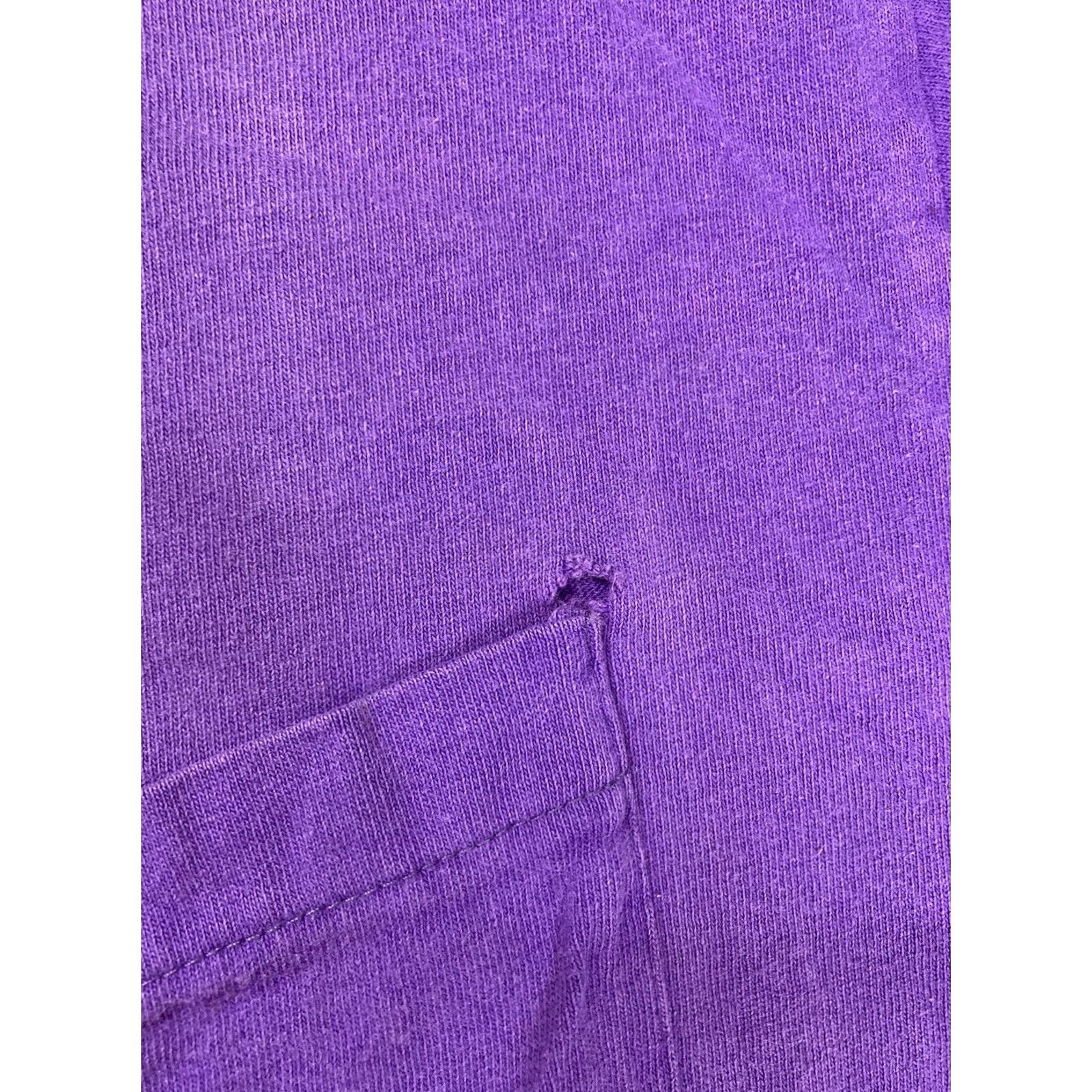 Vintage VINTAGE B.V.D T-Shirt Shirt Men's XL Purple 90s USA Pocket Cotton Crew Neck Short Sleeve Logo 1990s Womens Mens Girls Size US XL / EU 56 / 4 - 2 Thumbnail