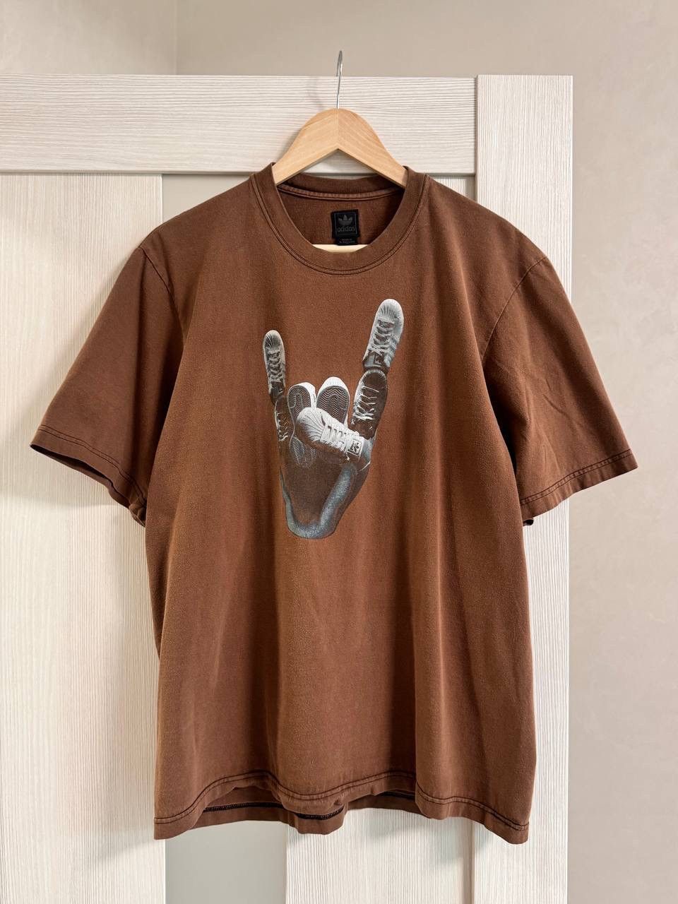 Japanese Brand × Vintage Vintage adidas tee balenciaga style sk8 y2k faded Yzy Size US L / EU 52-54 / 3 - 1 Thumbnail