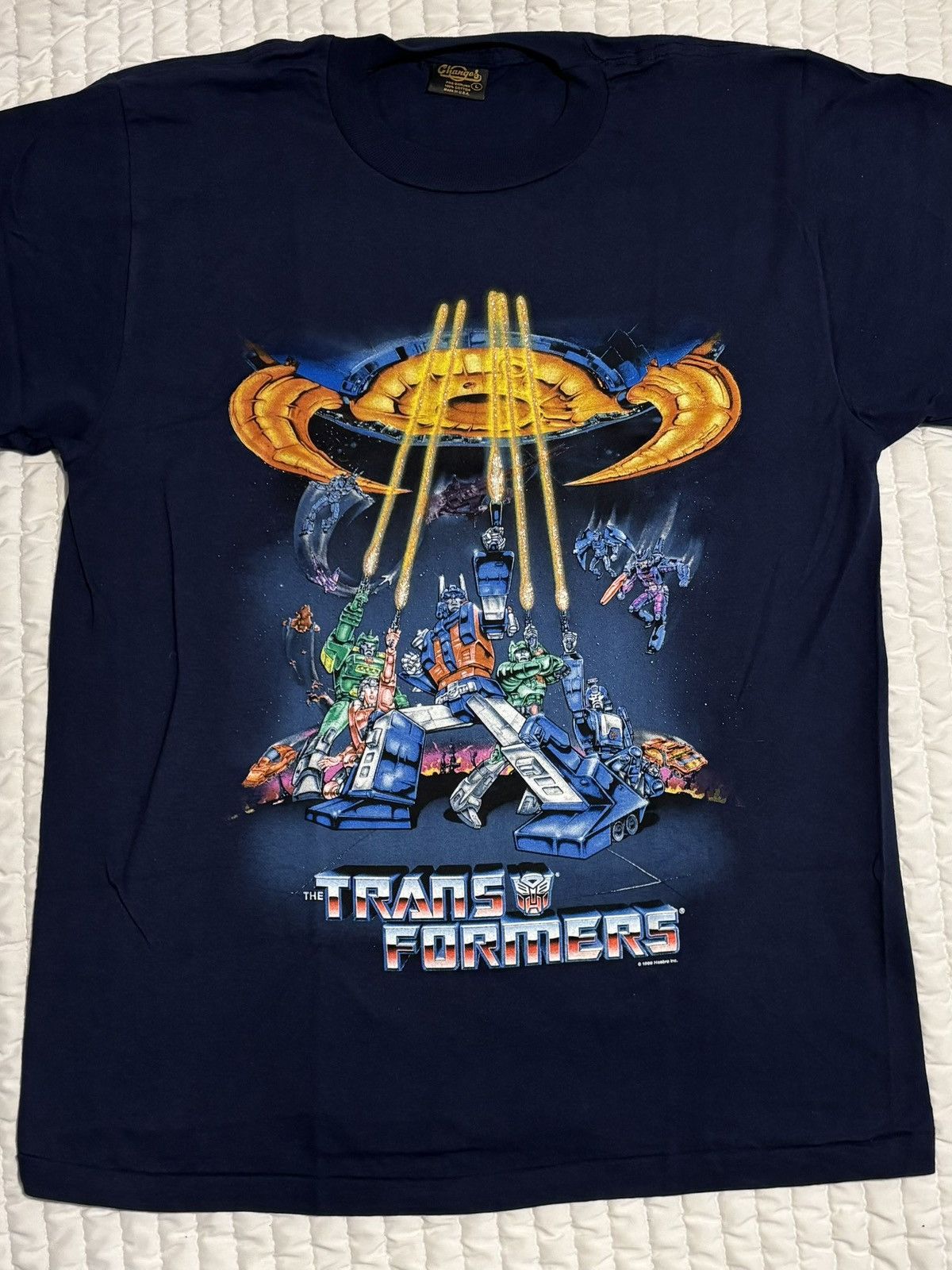 Band Tees × Vintage Vintage 1999 Transformers T Shirt. Hasbro Vintage Size US L / EU 52-54 / 3 - 2 Thumbnail