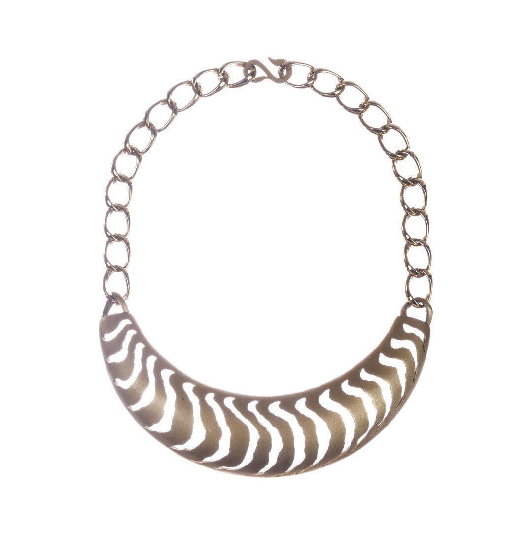 Designer Pierre Cardin Cut Out Bib Necklace Size ONE SIZE - 1 Thumbnail