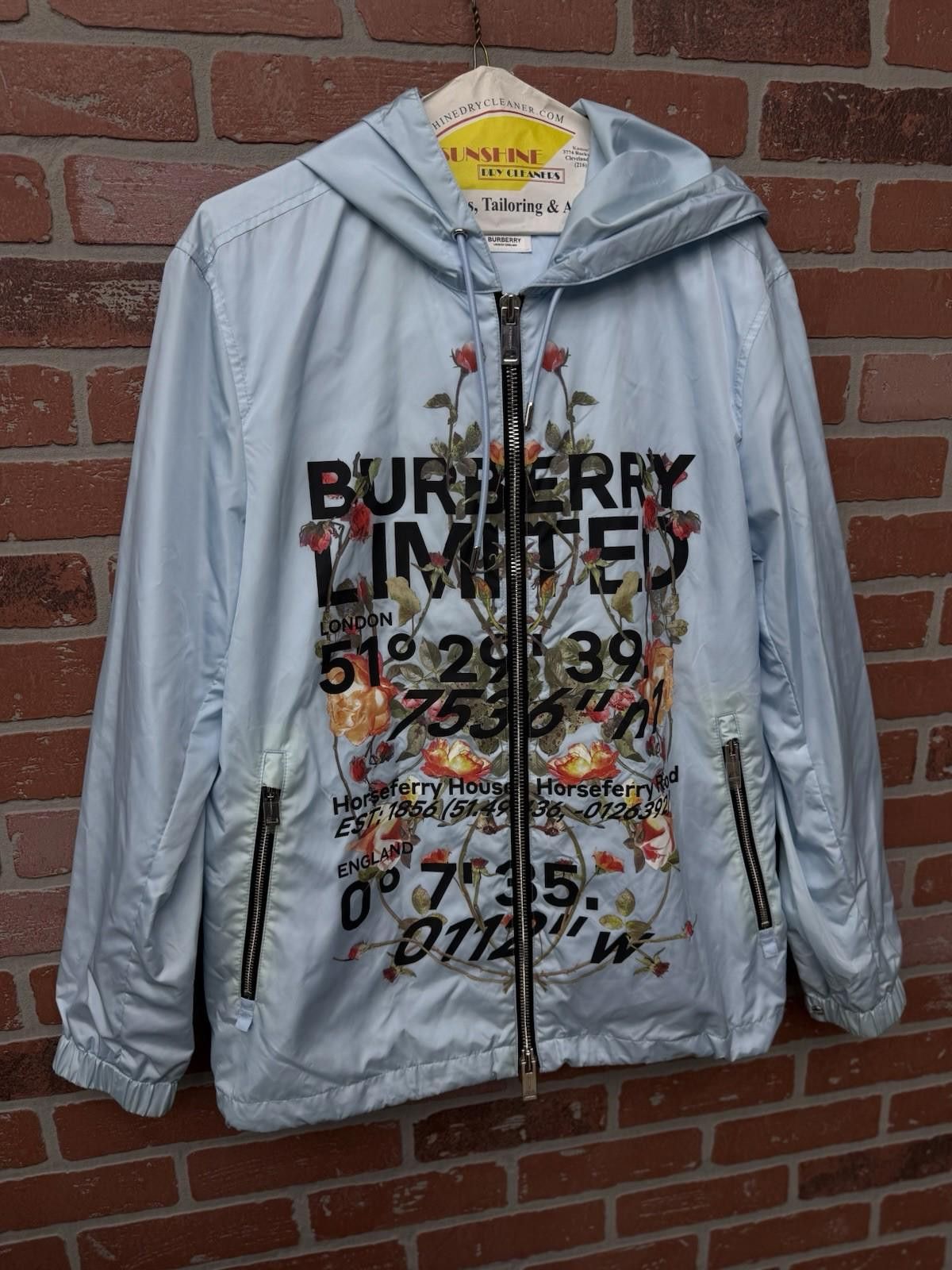 Burberry BURBERRY LIMITED ZIP UP JACKET NYLON BLUE SIZE (Small) Size US S / EU 44-46 / 1 - 2 Thumbnail