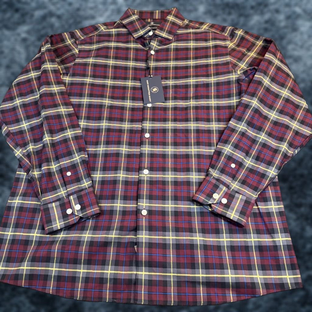 Hart Schaffner Marx Hart Schaffner Marx Plaid Button-Up Shirt Mens Large NWT American Grown Cotton Button-Up Shirt Size US L / EU 52-54 / 3 - 1 Thumbnail