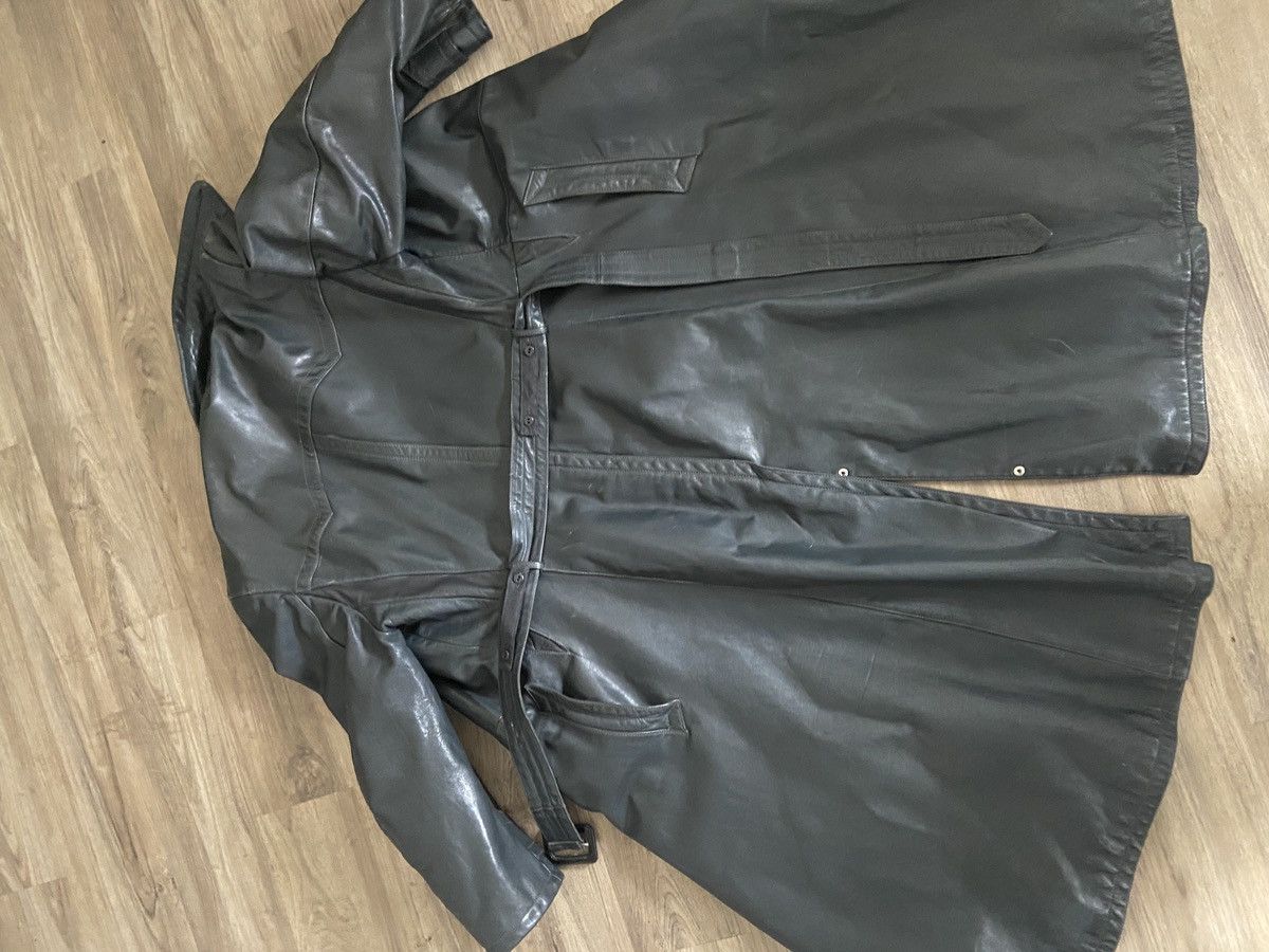 Vintage Real Vintage Soviet Military Leather Trench Coat Size US M / EU 48-50 / 2 - 5 Thumbnail