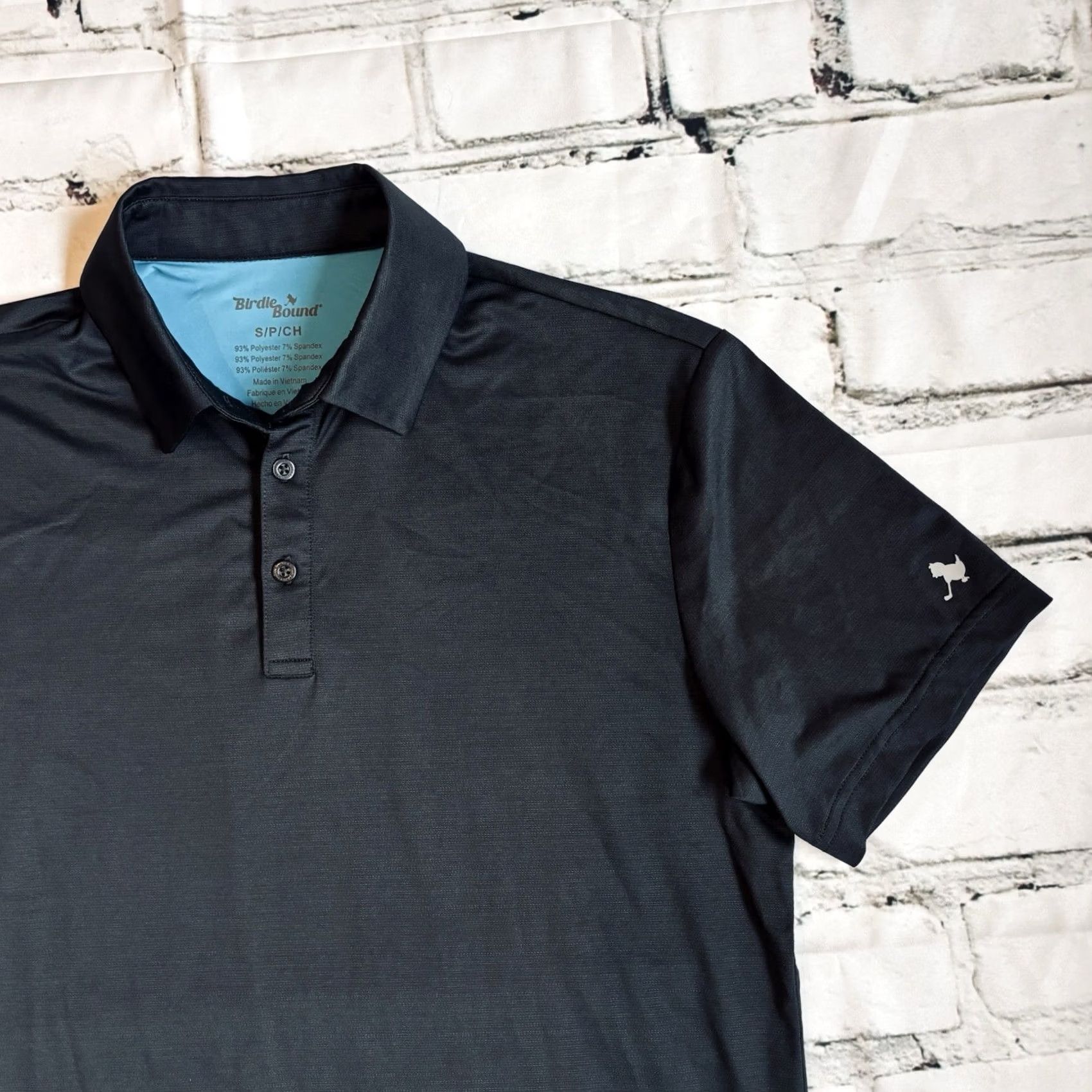 Vintage VINTAGE NWOT Mens Bad Birdie Golf Polo Shirt Black Polyester Stretch sz Small Size US S / EU 44-46 / 1 - 3 Thumbnail