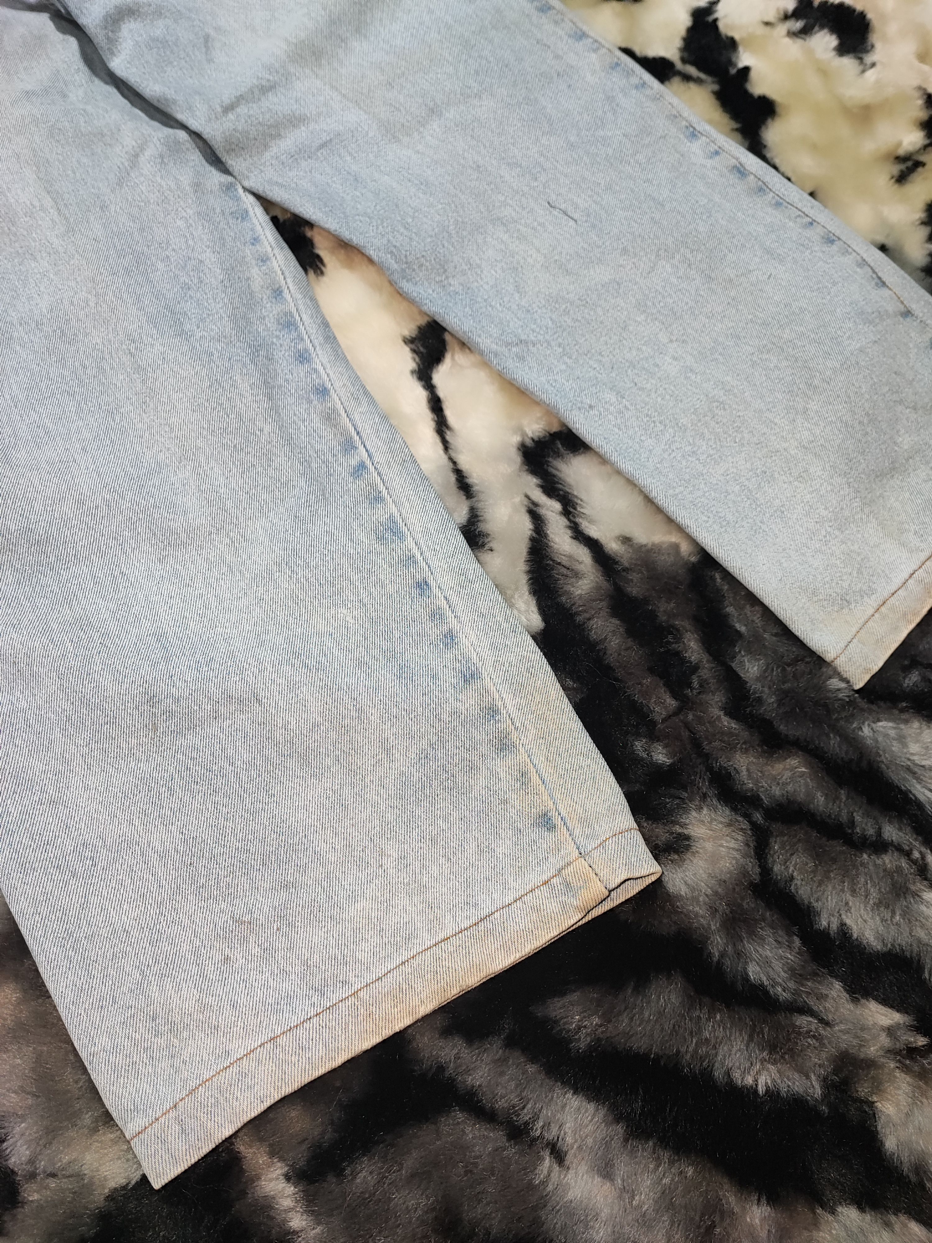 Vintage Volvo vintage y2k grunge faded blue skater baggy jeans Size US 30 / EU 46 - 9 Thumbnail