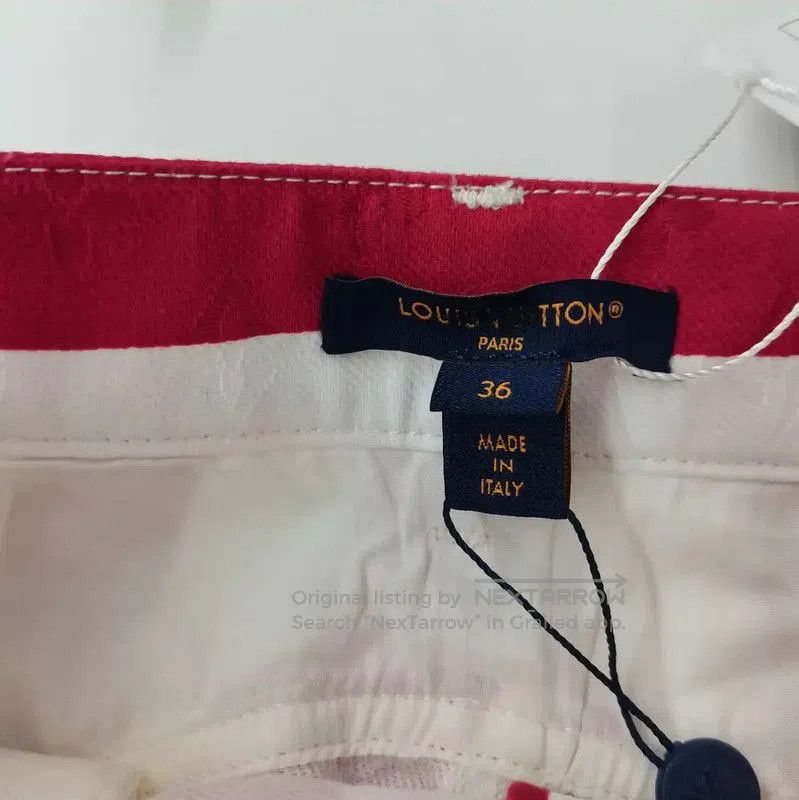 Louis Vuitton Louis Vuitton Red and White Striped Pants . Size 23" - 3 Thumbnail