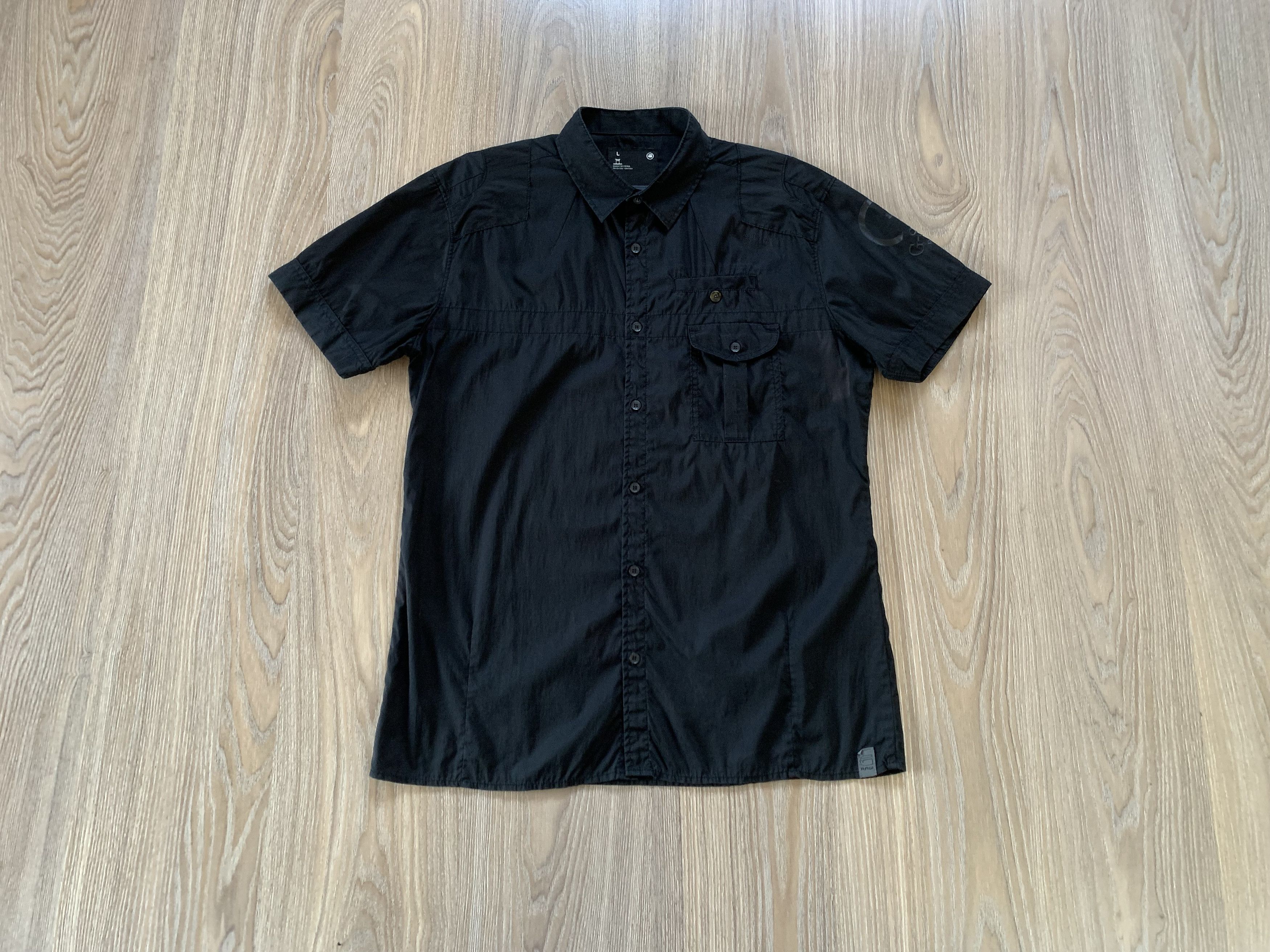 G-Star Vintage G-Star Raw Short Sleeve Basic Black Shirt Size US L / EU 52-54 / 3 - 1 Thumbnail