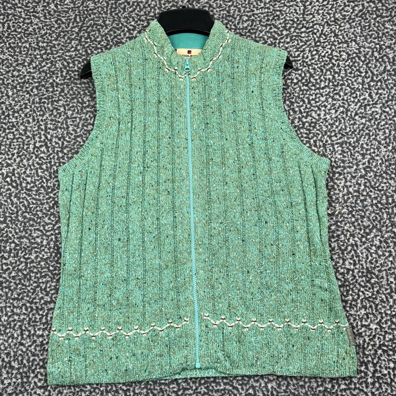 Other Woolrich Sweater Vest Heather Full Zip Knitted Lamb Wool M Size M / US 6-8 / IT 42-44 - 1 Thumbnail