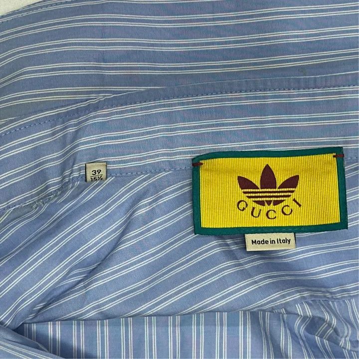 Other Gucci x Adidas Striped Logo Long Sleeve Shirt-2507 Size US M / EU 48-50 / 2 - 2 Thumbnail