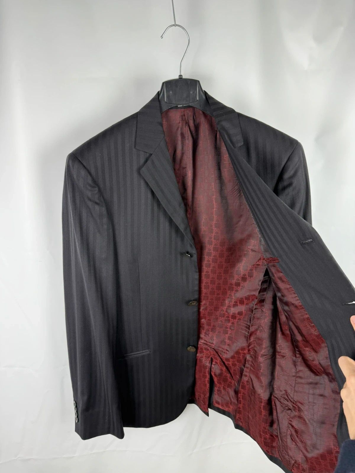 Carlo Pignatelli Carlo Pignatelli Striped Wool Suit size 46 Size 36R - 8 Thumbnail