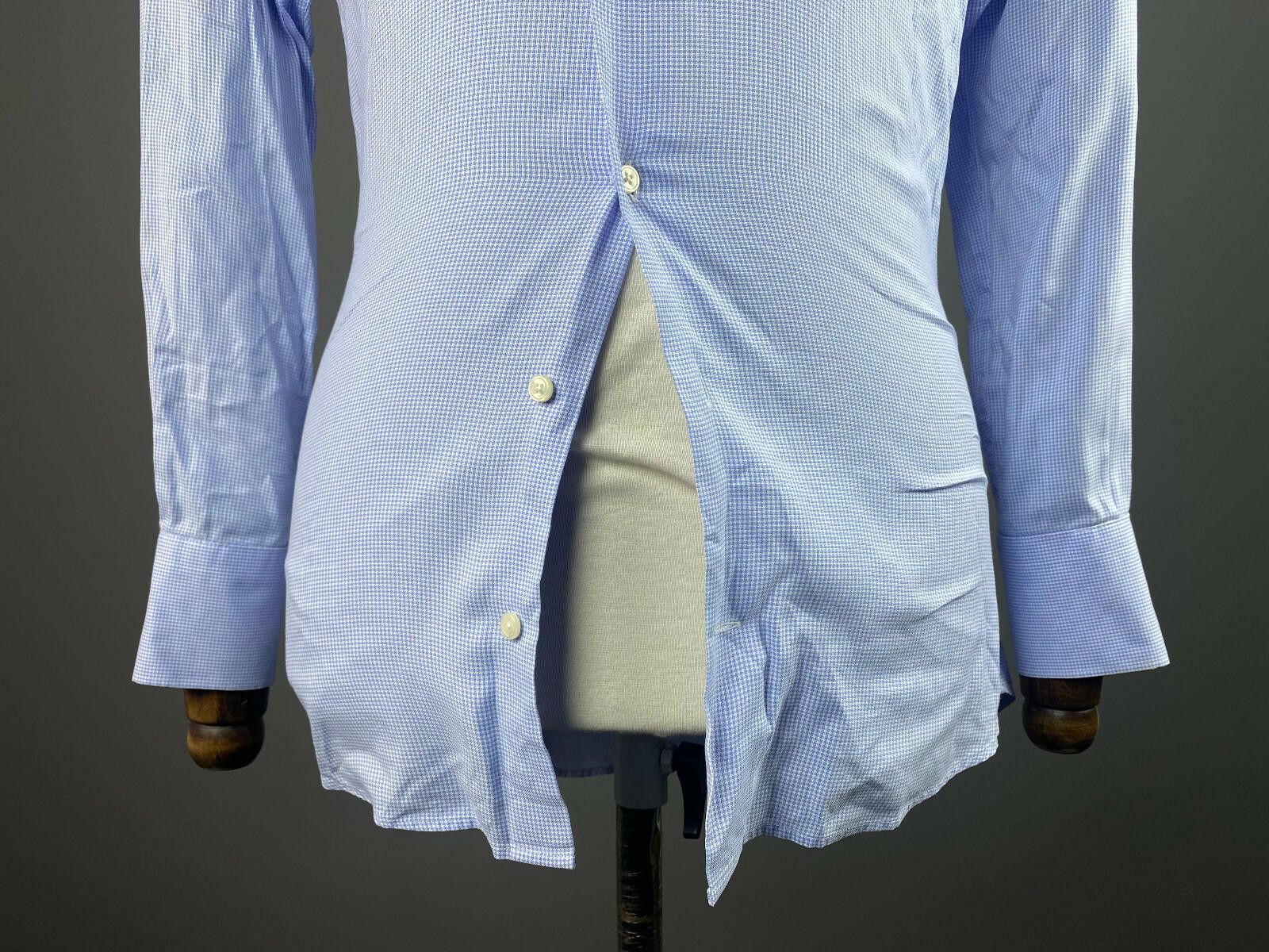 Suitsupply Men Suit Supply Cotton Two Ply Blue Dress Shirt Size 39 Size US M / EU 48-50 / 2 - 3 Thumbnail