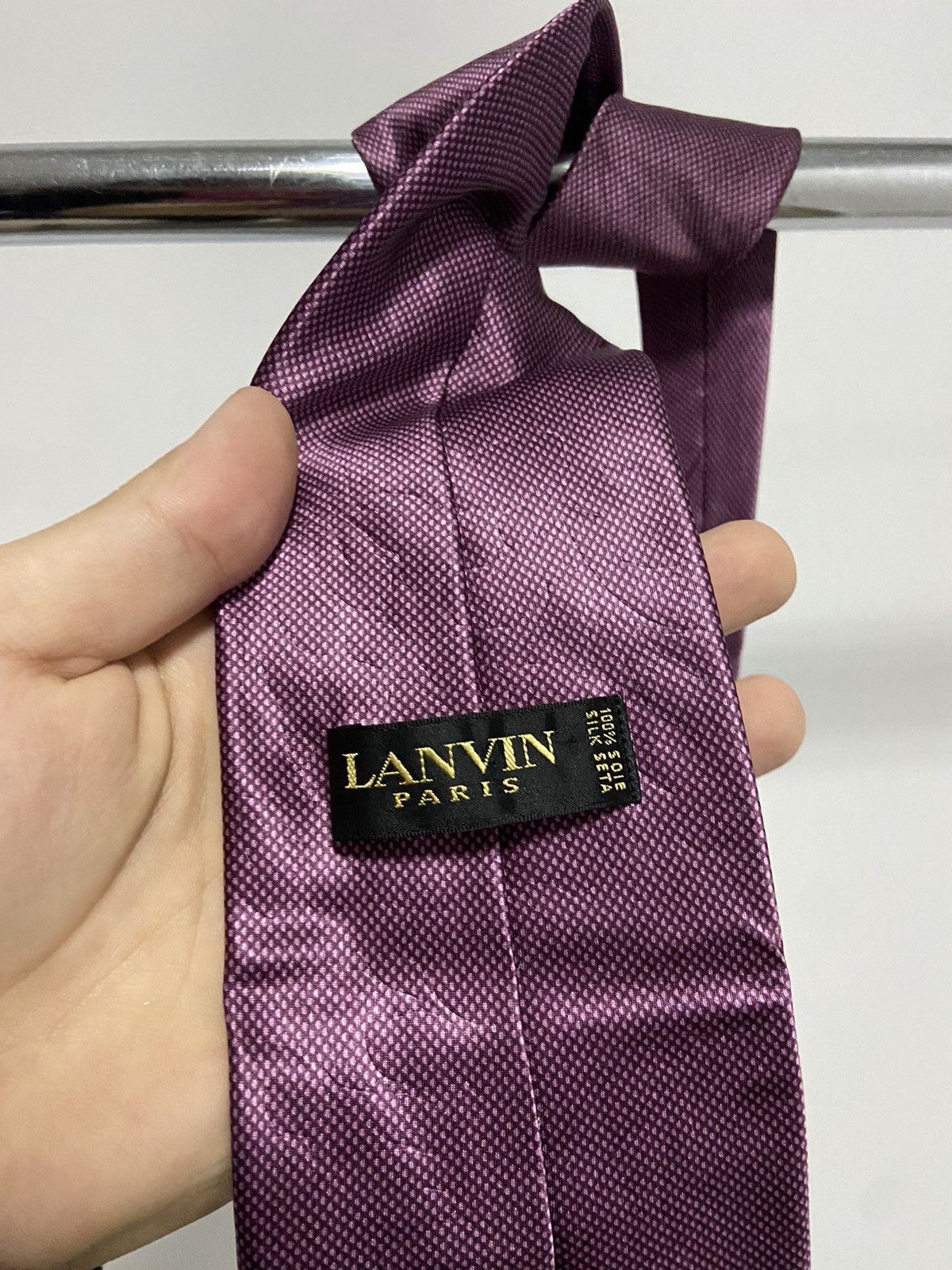 Lanvin × Vintage Lanvin Paris Tie Vintage Luxury Made in France patterns Size ONE SIZE - 4 Thumbnail