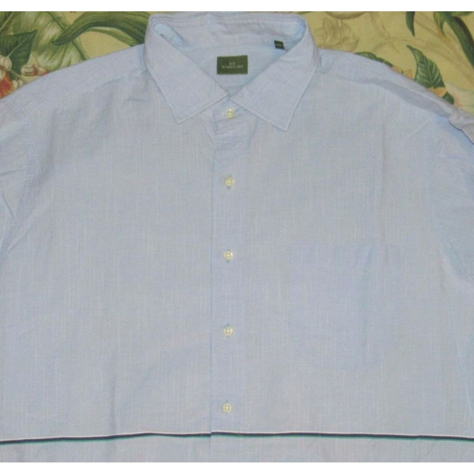 Sid Mashburn SID MASHBURN Blue Striped Long Sleeve Button Down Shirt XL Men Dress Shirt Size US XL / EU 56 / 4 - 2 Thumbnail