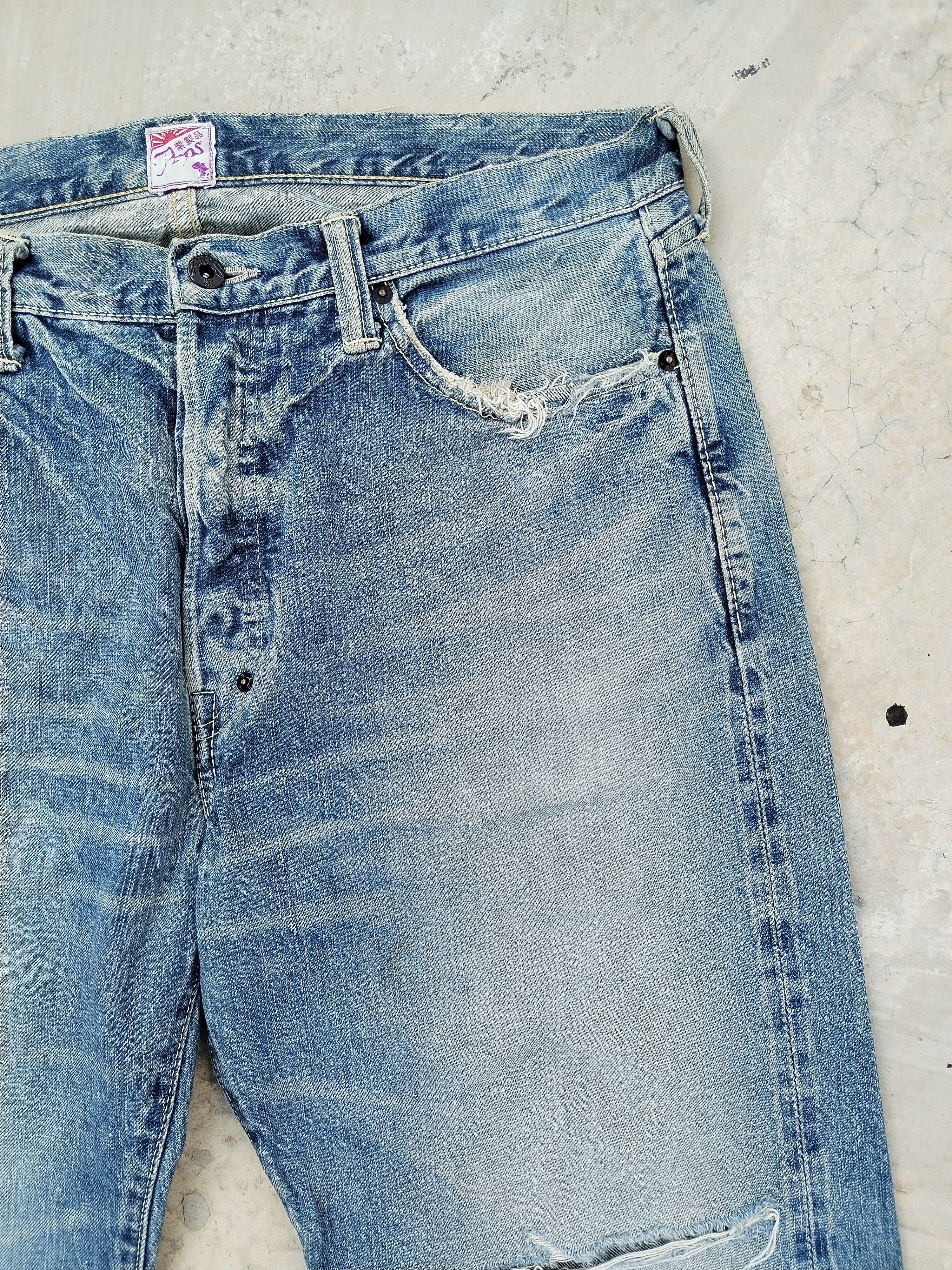Prps PRPS Distressed Selvedge Jeans Size US 36 / EU 52 - 3 Thumbnail