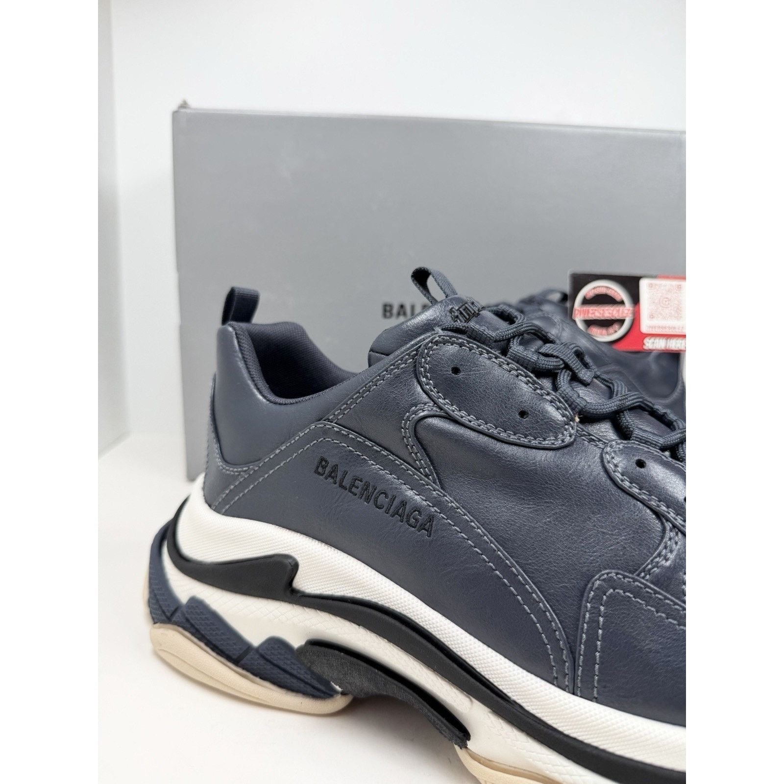 Balenciaga Size 46EU/13US - Balenciaga Triple S Stone Blue NEW Size US 13 / EU 46 - 3 Thumbnail