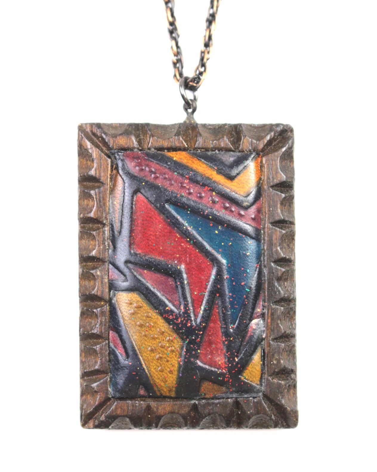 Hysteric Glamour 1990S JAPANESE MADE ABSTRACT WOOD ART NECKLACE Size ONE SIZE - 1 Thumbnail