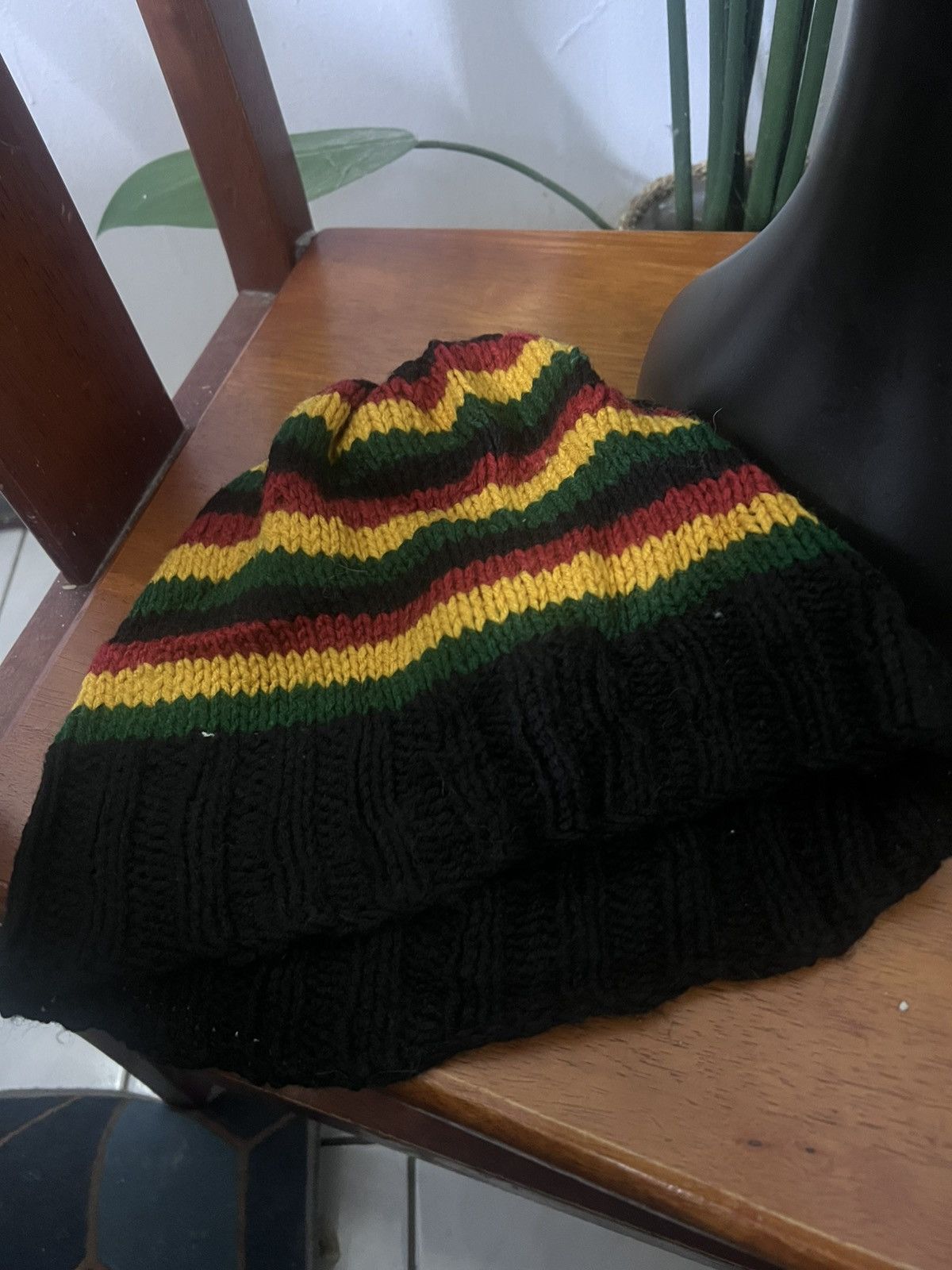 Vintage RASTA BEANIE HAT Size ONE SIZE - 6 Thumbnail