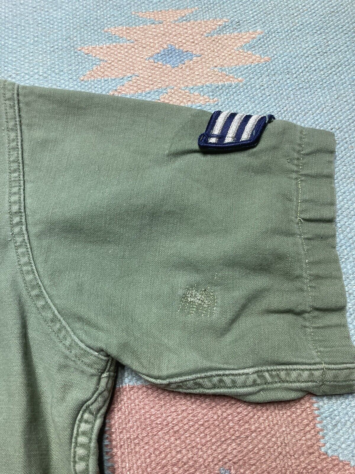 Vintage Vtg 60s OG 107 shirt top Air Force patched named vietnam S Size US S / EU 44-46 / 1 - 10 Thumbnail