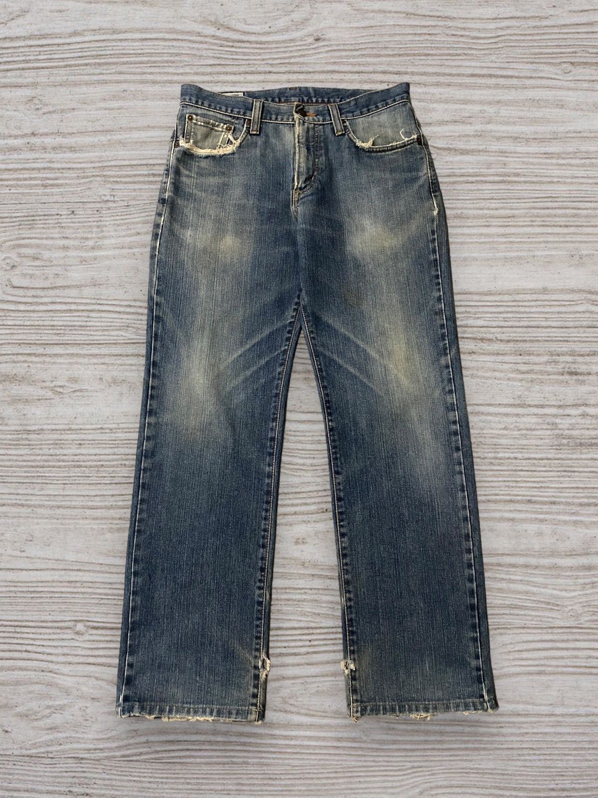 Edwin × Japanese Brand × Vintage Vintage Edwin Japan Rust Faded Boyfriend Jeans Denim Size US 34 / EU 50 - 6 Thumbnail