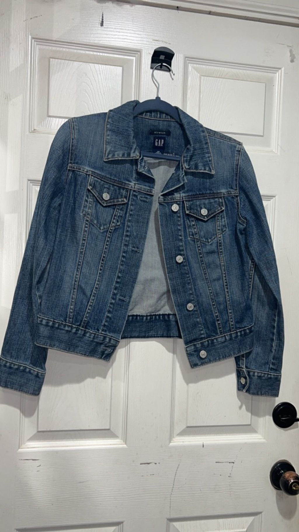 Gap Women's GAP Blue Denim Jean Jacket XS Size XS / US 0-2 / IT 36-38 - 3 Thumbnail