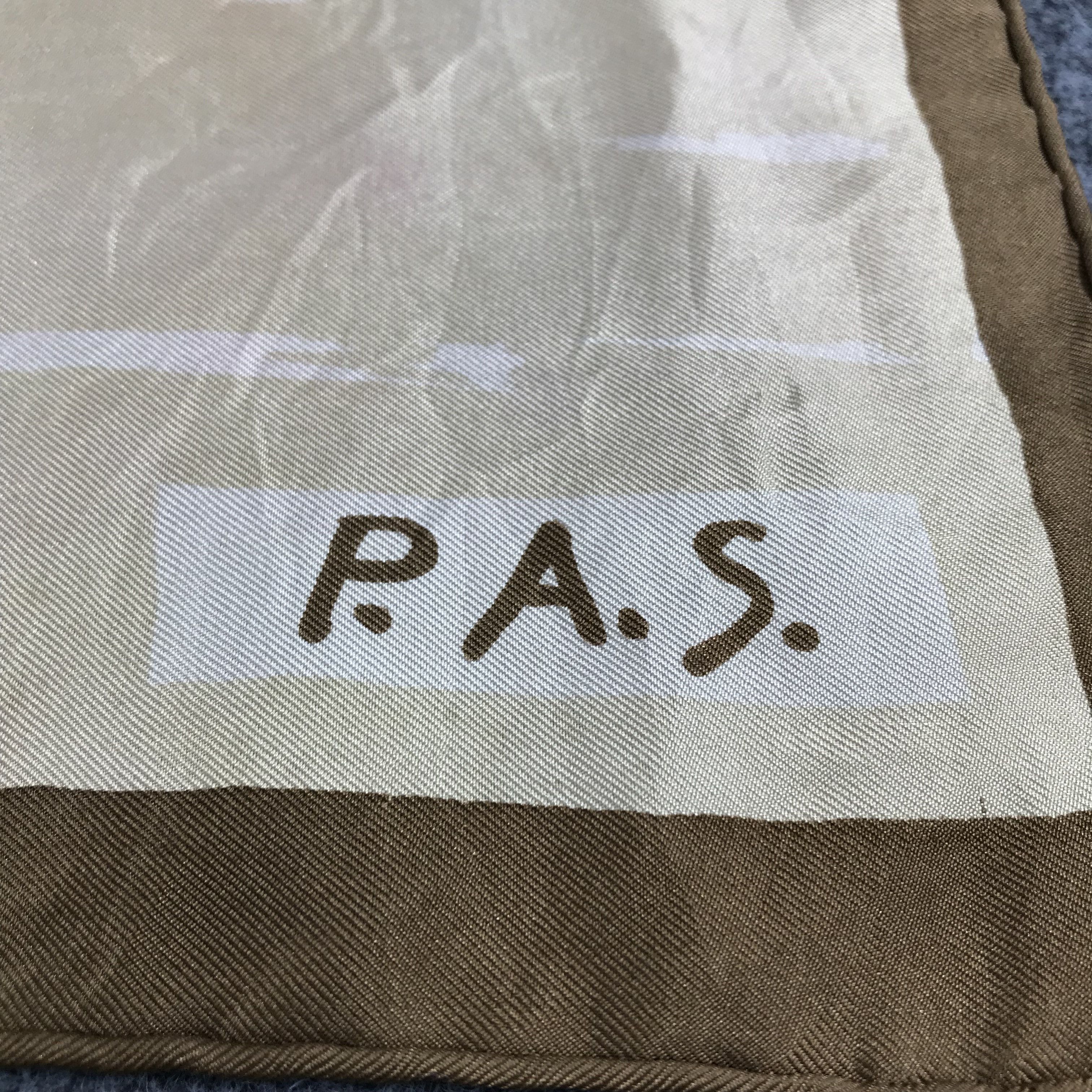 Japanese Brand Vintage P. A. S. Silk Scarf M119 Size ONE SIZE - 3 Thumbnail