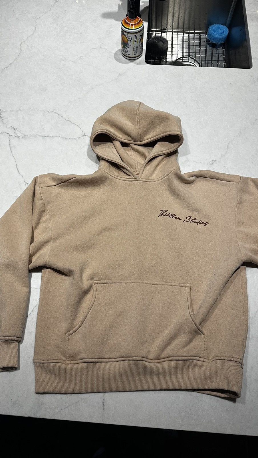 Thirteen studios Thirteen Studios Double Layered Sand Hoodie | Grailed