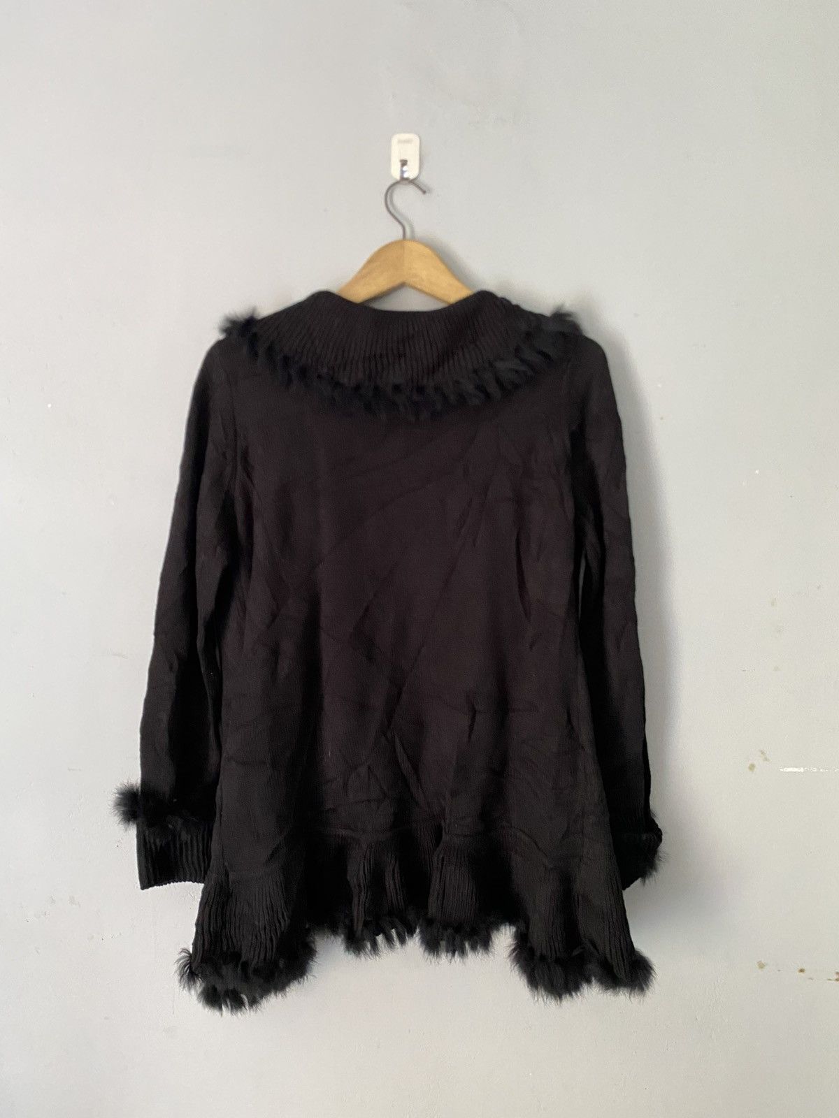 Tornado Mart Japanese 14thaddiction style ziena faux fur knit cardigan Size US L / EU 52-54 / 3 - 3 Thumbnail