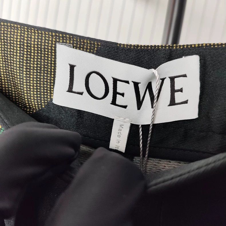 Loewe LOEWE Pure Cotton Wide Leg Pants, Black, Size S Size 24" / US 00 / IT 34 - 3 Thumbnail