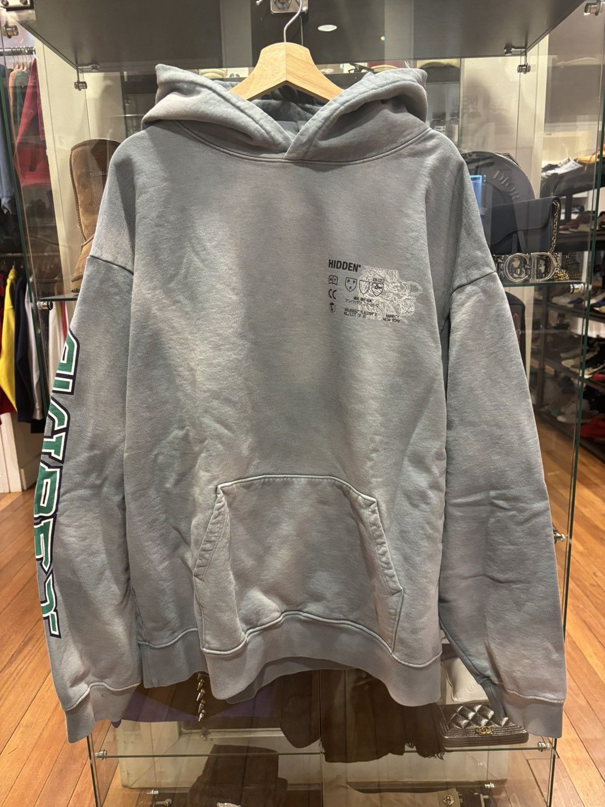 HIDDEN Hidden NY Avirex Worldwide Hoodie Size US XXL / EU 58 / 5 - 1 Thumbnail