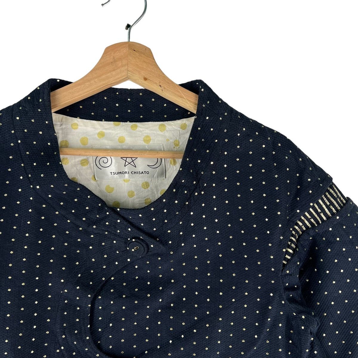 Issey Miyake 🔥VINTAGE CROPPED JACKET POLKADOT DESIGN ISSEY MIYAKE Size M / US 6-8 / IT 42-44 - 6 Thumbnail