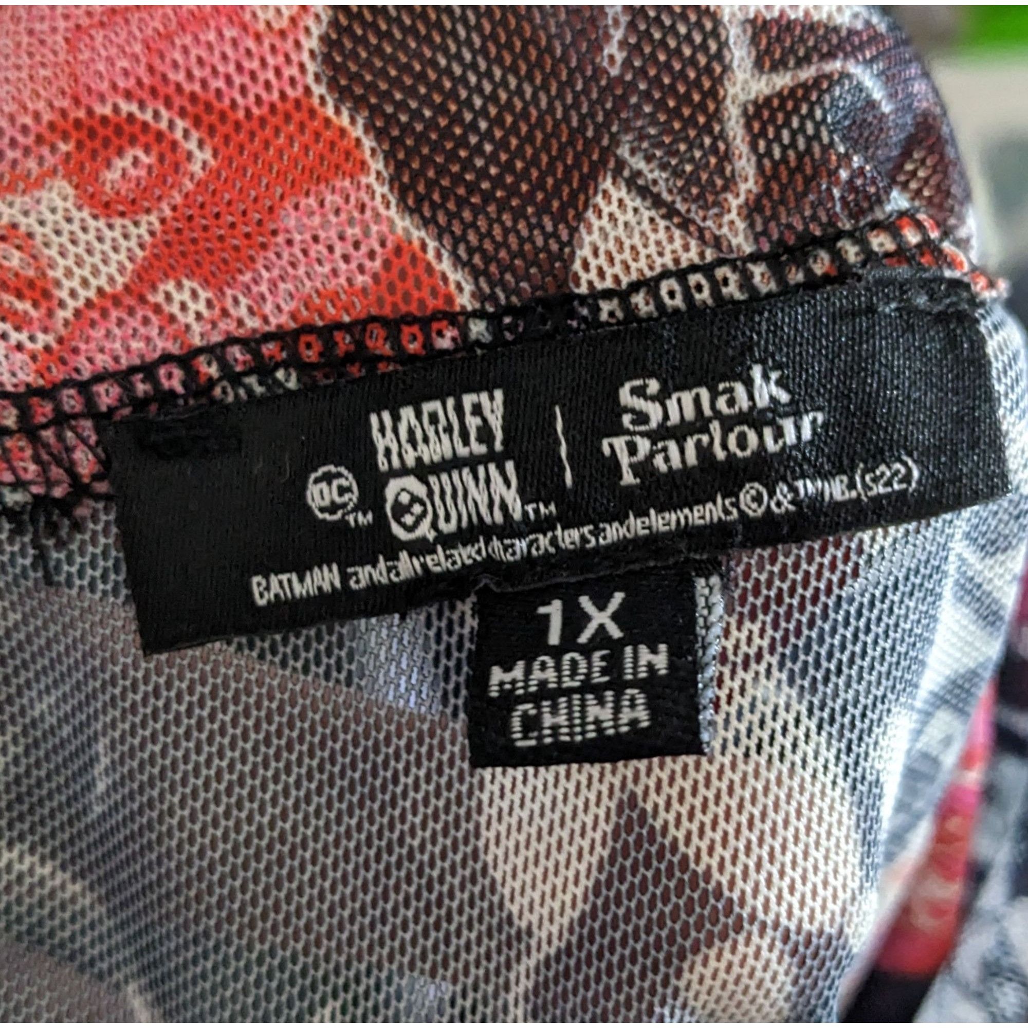 Other Harley Quinn x Smak Parlour Semi Sheer Crop Top Size 1X Size XL / US 12-14 / IT 48-50 - 10 Thumbnail