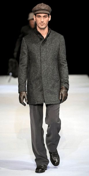 Emporio Armani × Vintage AW2009 Emporio Armani Raw Wool Grey Long Coat Size US M / EU 48-50 / 2 - 3 Thumbnail