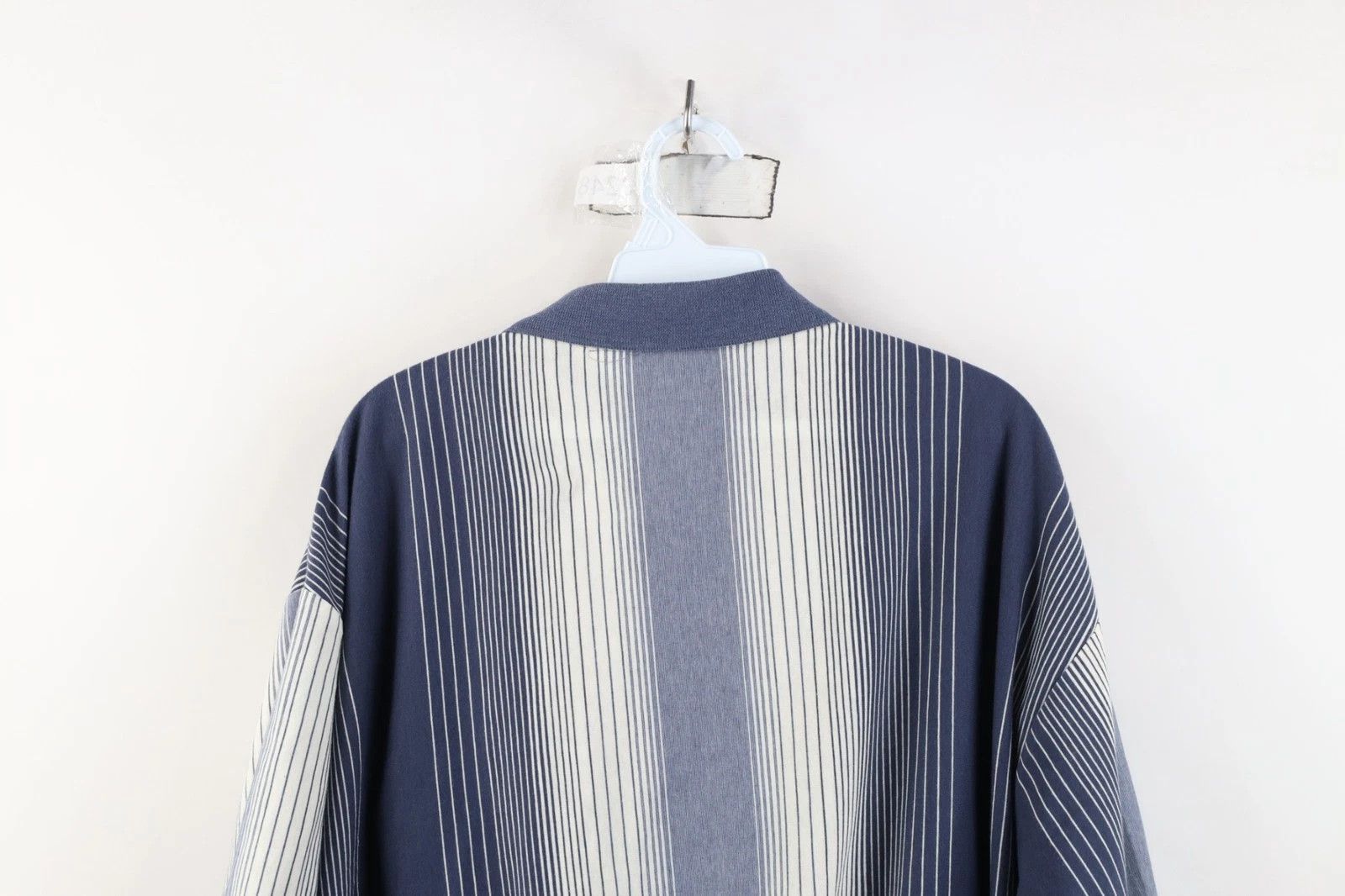 Vintage Vintage 90s Streetwear Striped Knit Pullover Polo Shirt Size US XL / EU 56 / 4 - 10 Thumbnail