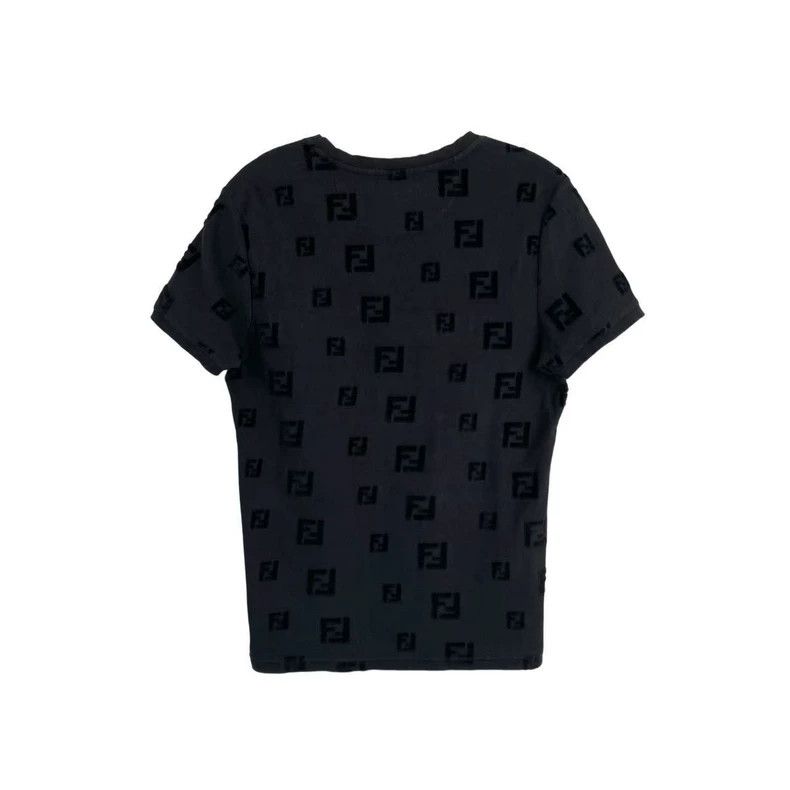 Fendi Fendi Black double F full print round-neck short sleeves Size US S / EU 44-46 / 1 - 2 Thumbnail