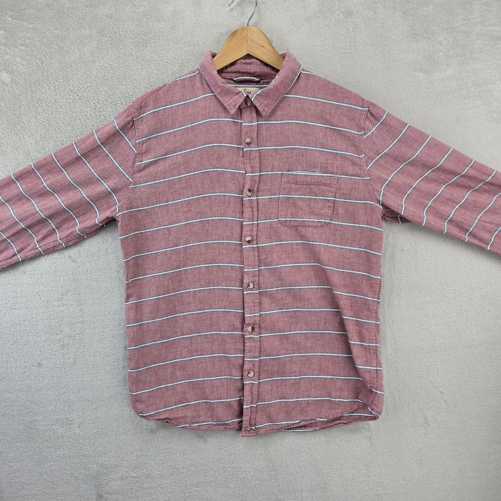 Marine Layer Marine Layer Alemany Striped Button Up Shirt Marge Red Size US L / EU 52-54 / 3 - 2 Thumbnail