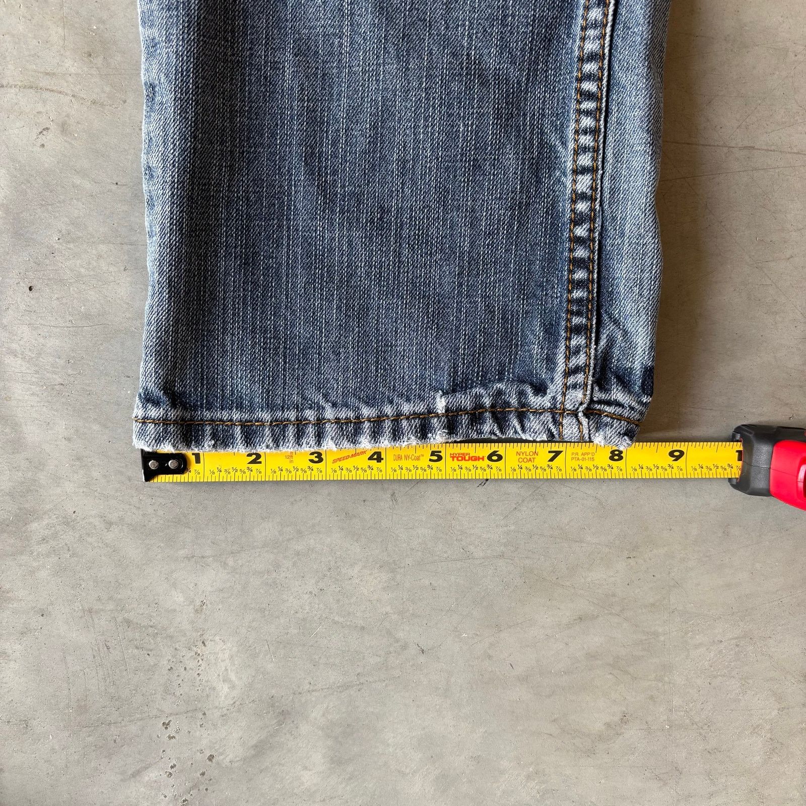 Vintage y2k faded slim straight denim jeans Size US 33 - 4 Thumbnail