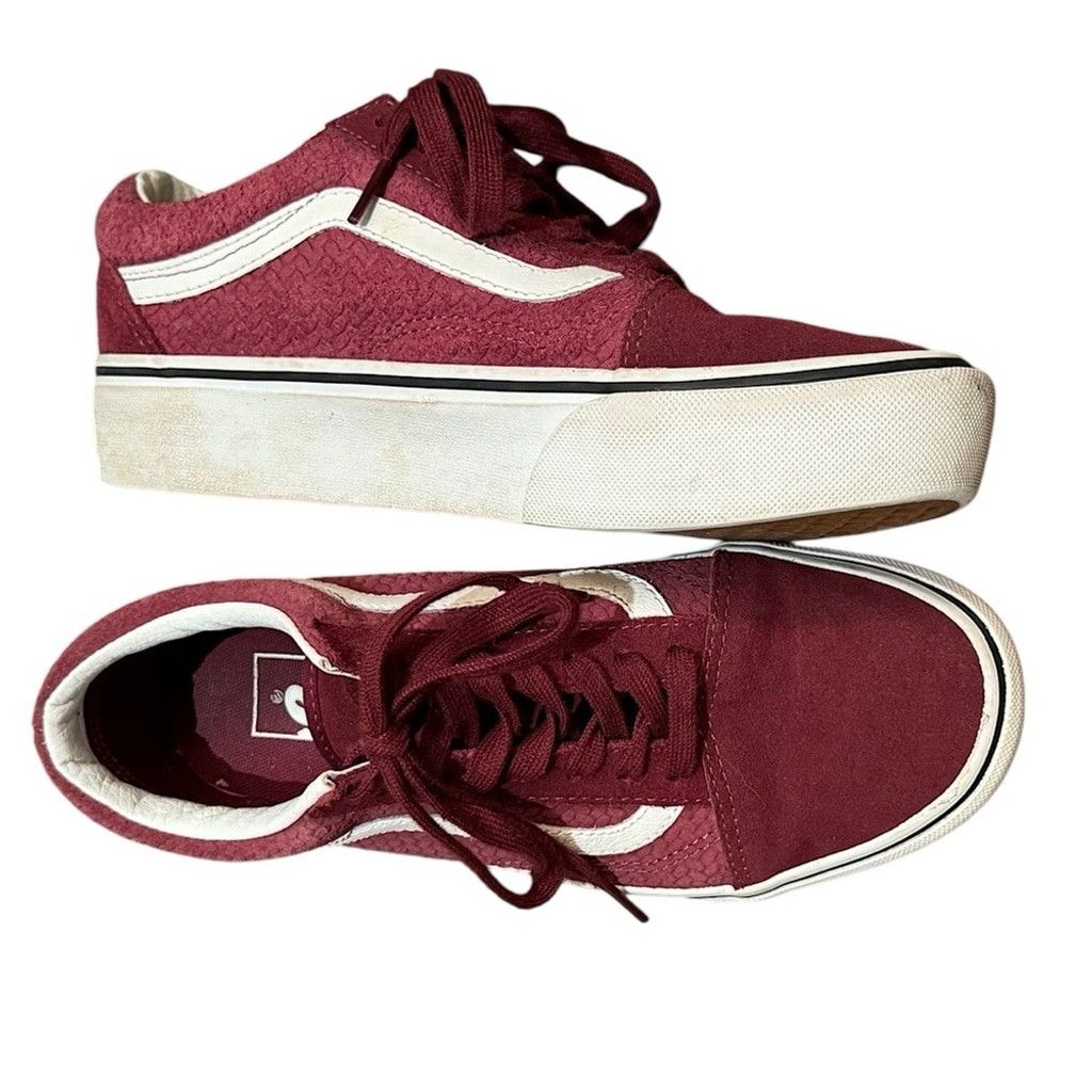 Vans Vans Suede Sneakers Dark Red Wine SZ 7.5 WMN/6 MN Size US 7.5 / IT 37.5 - 4 Thumbnail