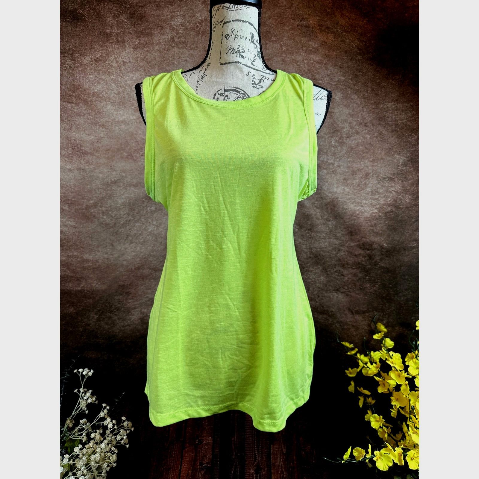 Other Hillary Muscle Tank Top Neon Green Size L Size L / US 10 / IT 46 - 6 Thumbnail