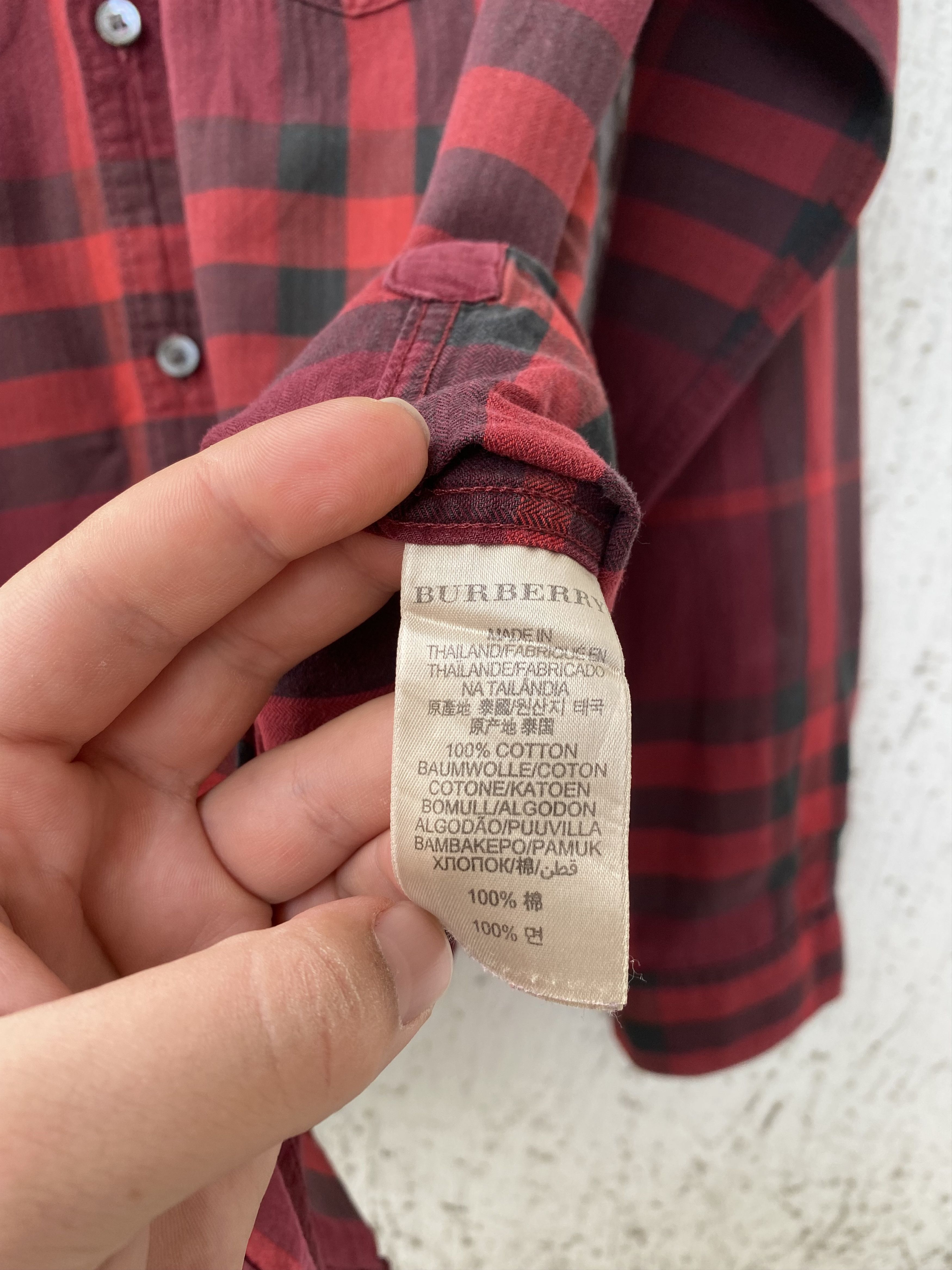 Burberry red nova check shirt Size US S / EU 44-46 / 1 - 6 Thumbnail