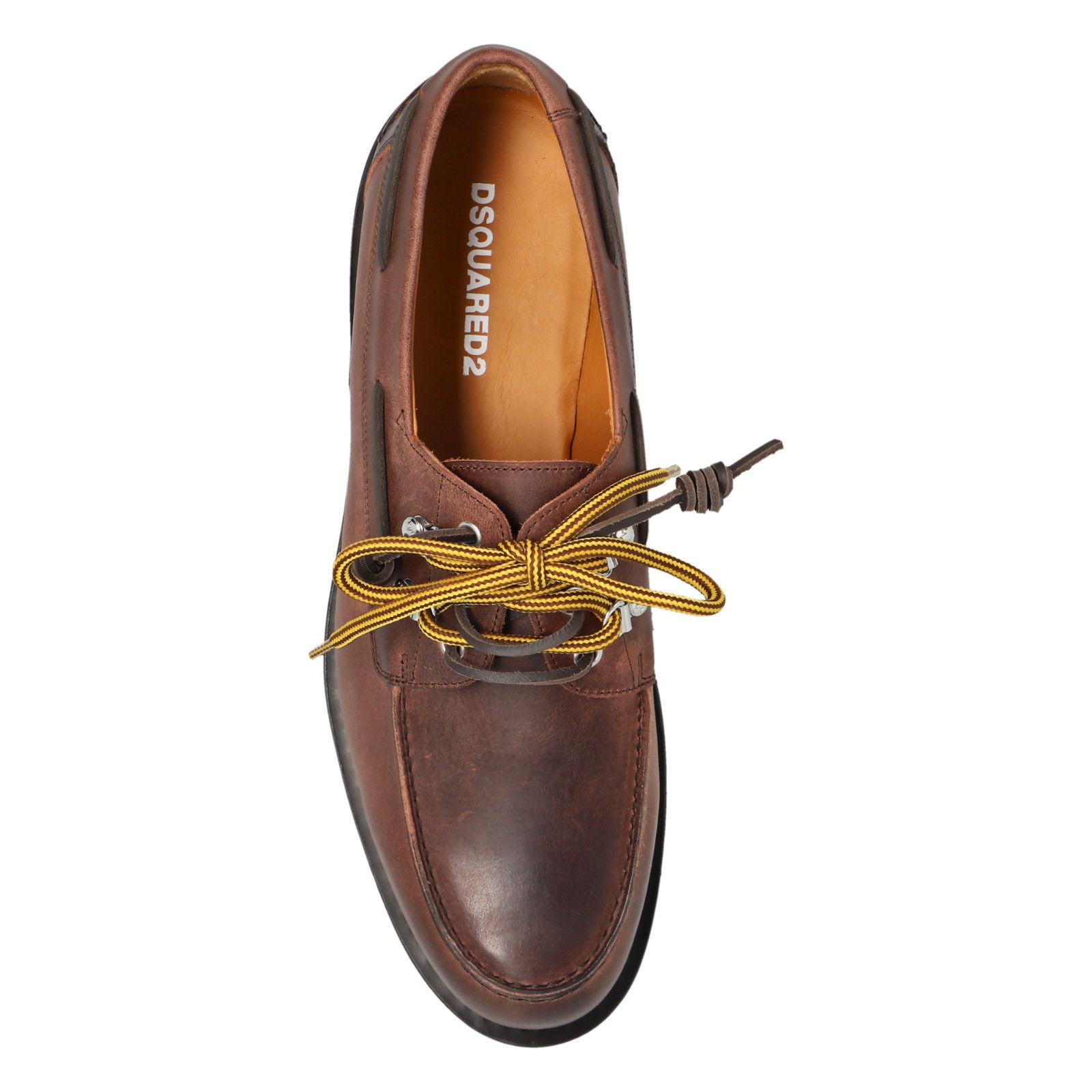 Dsquared2 DSQUARED2 Brown Leather lace Up Shoes New & Authentic (Men's Size US 10 / EU 43 - 5 Thumbnail