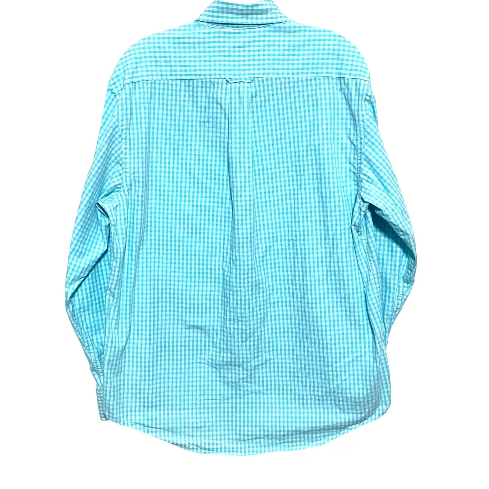 Izod Izod Blue Plaid Button Front Shirt Mens S Summer Coastal Business Casual Office Shirt Size US S / EU 44-46 / 1 - 3 Thumbnail